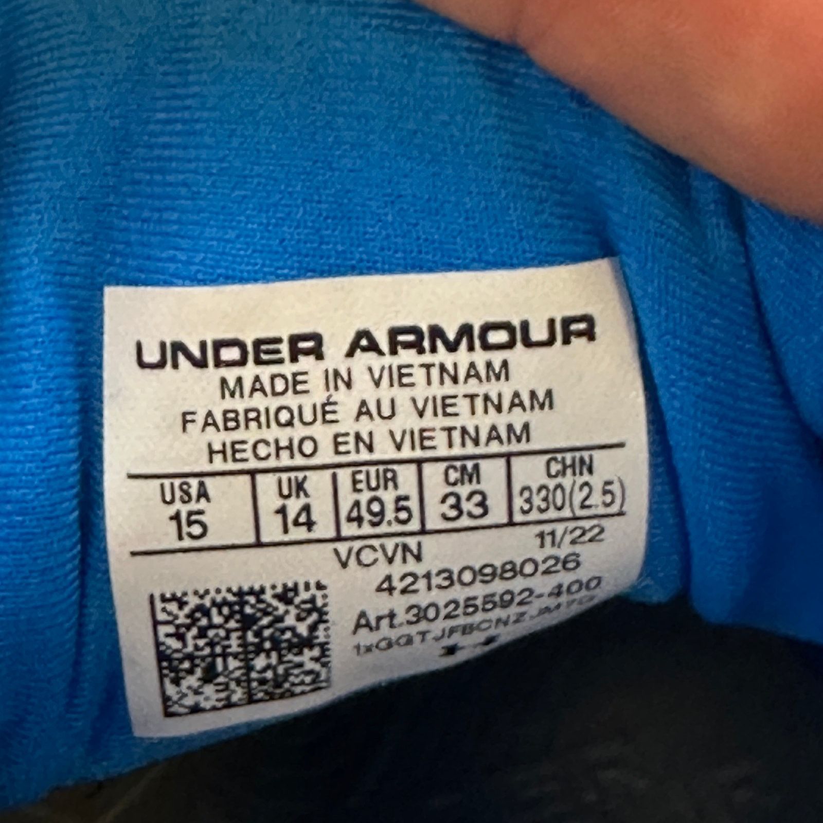 Under Armour UNDER ARMOUR Men's 15 Yard Low Baseball Metal Cleats Blue Size US 15 / EU 48 - 8 Thumbnail