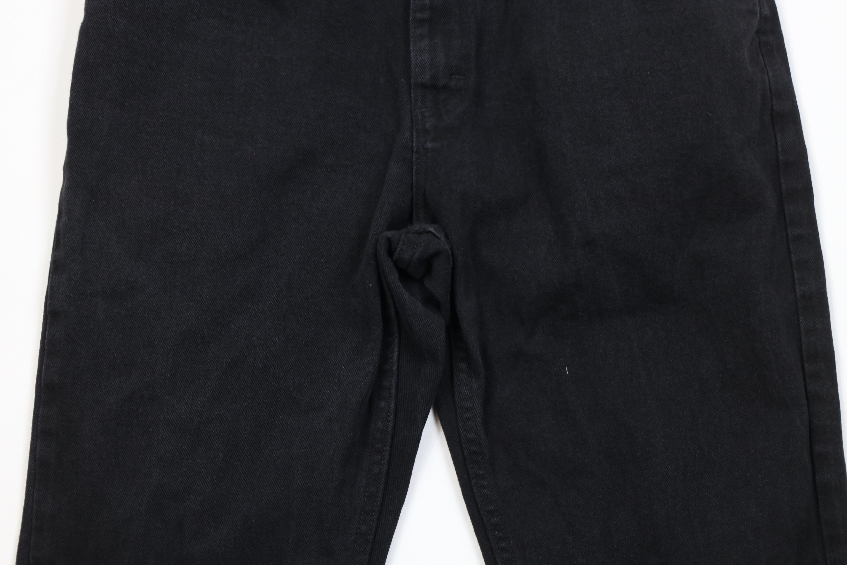 Lee Vintage 90s Lee Faded Straight Leg Denim Jeans Black Cotton Size US 34 / EU 50 - 3 Thumbnail