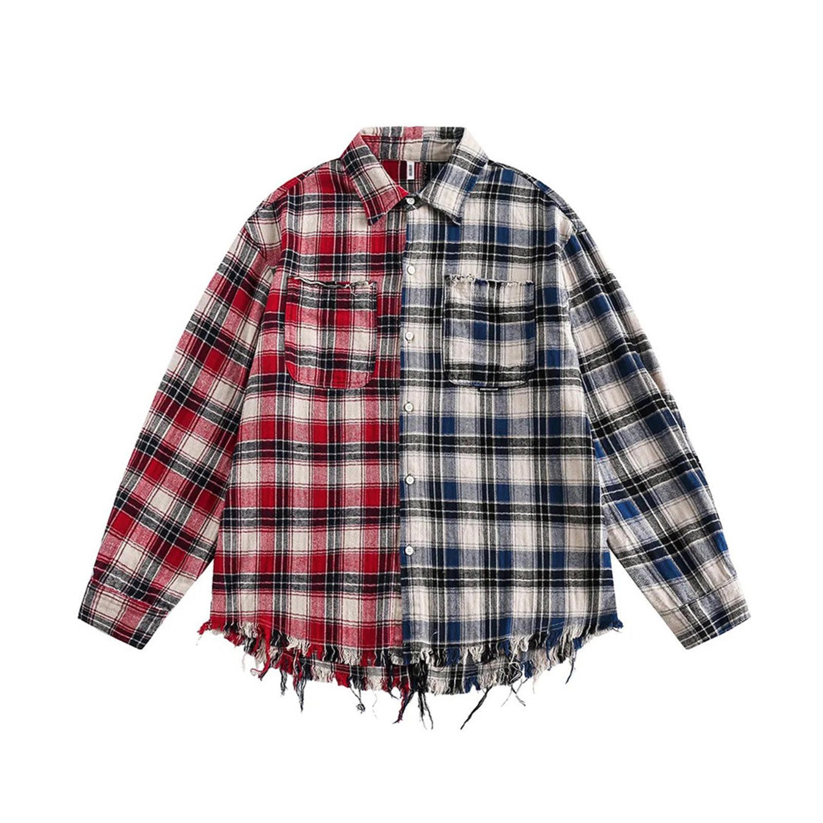 Other Plaid Two Sided Check-Pattern Long Sleeve Shirt Size US L / EU 52-54 / 3 - 1 Thumbnail