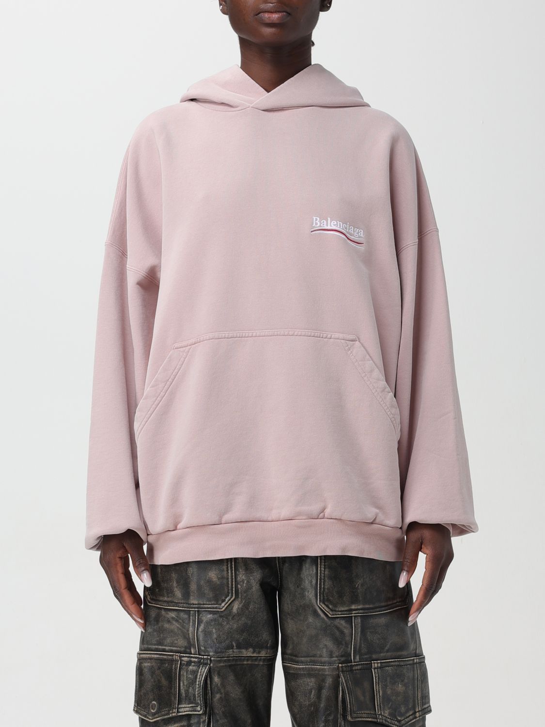 image of Balenciaga Sweatshirt Woman Pink, Women's (Size Medium)
