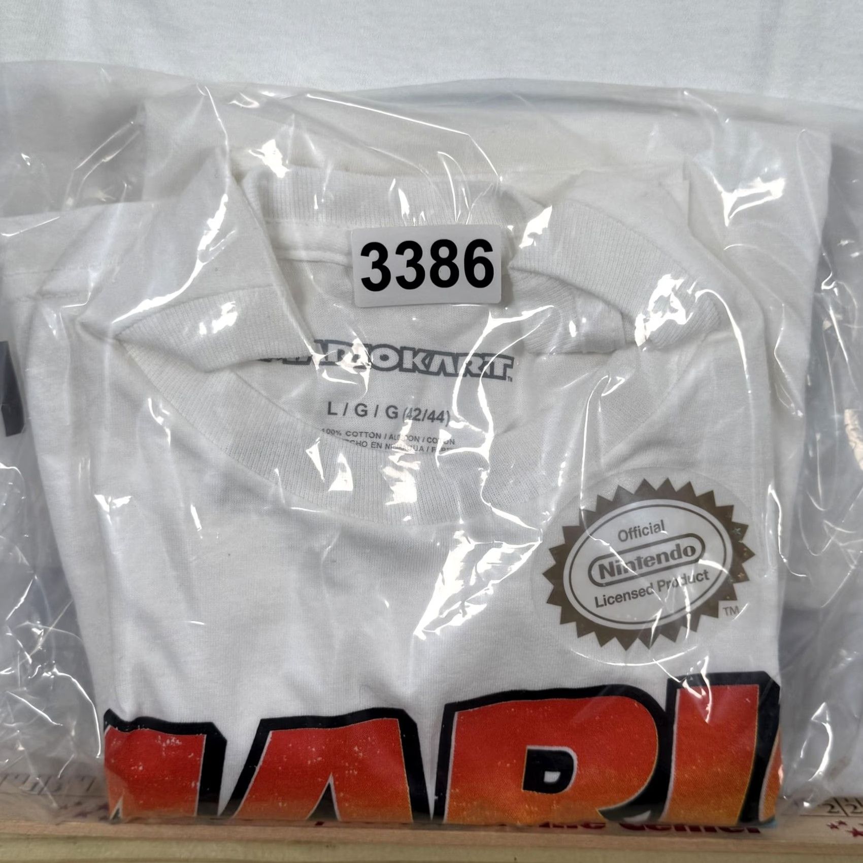 Mad Engine Mario Kart Shirt Mens Large White Graphic Tee Nintendo Mad Engine Racing Game Size US L / EU 52-54 / 3 - 8 Thumbnail