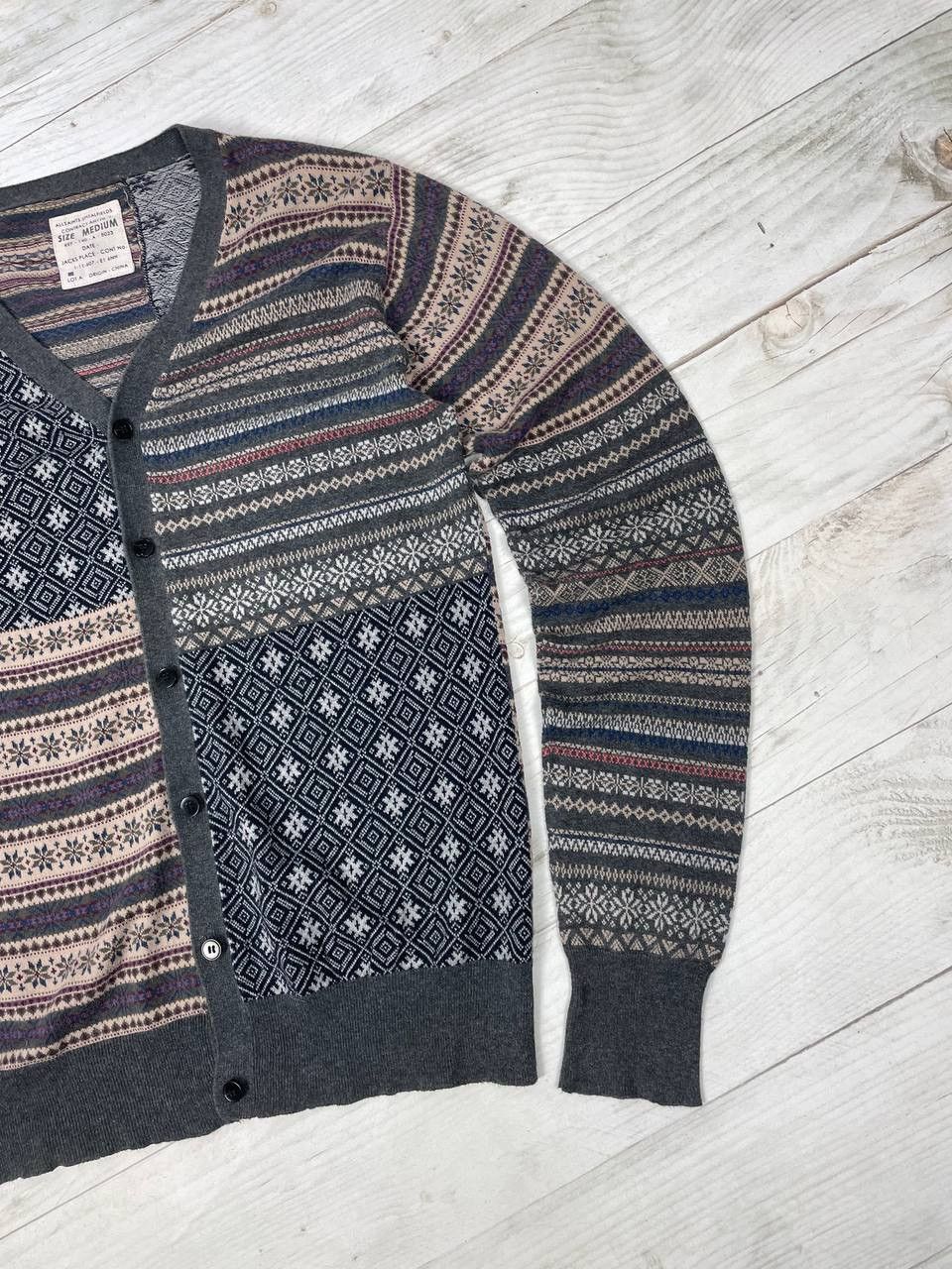 Allsaints Allsaints Patchwork Oslo Cardigan Sweater Size US M / EU 48-50 / 2 - 4 Thumbnail