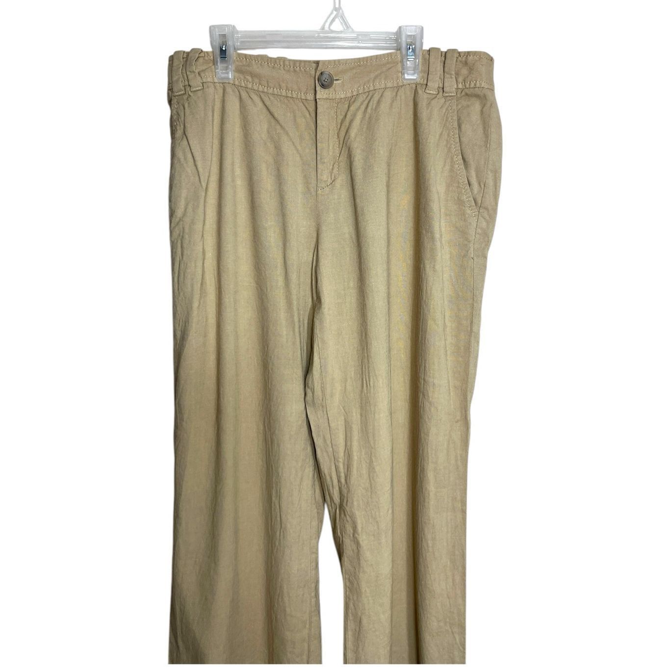 Banana Republic Banana Republic Y2K Wide Leg Linen High Waist Pant Women's Size 10 Size 32" / US 10 / IT 46 - 2 Thumbnail
