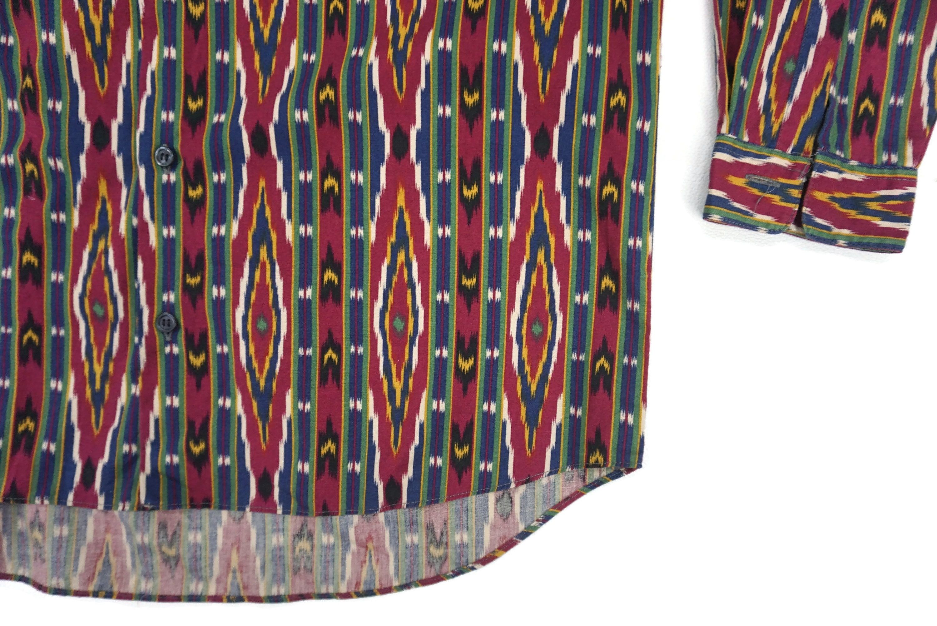 Japanese Brand Rio Brothers Western Shirt Aztec Southwestern Full Print Size US M / EU 48-50 / 2 - 2 Thumbnail