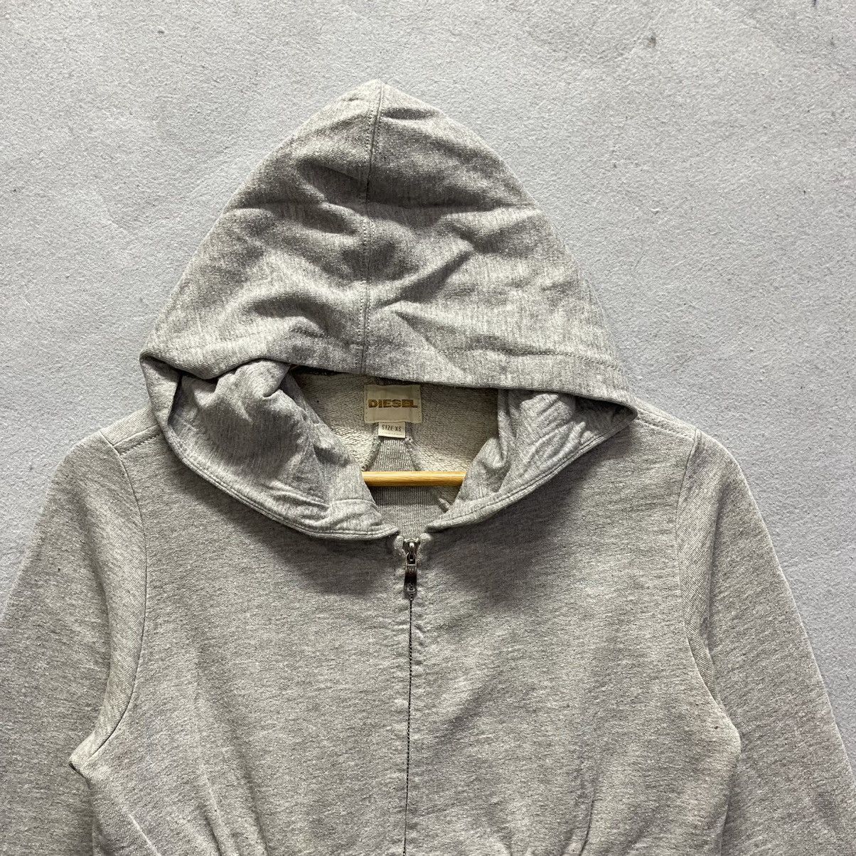 Diesel Diesel Full Zip Hoodie – Light Grey (XS) Size XS / US 0-2 / IT 36-38 - 2 Thumbnail