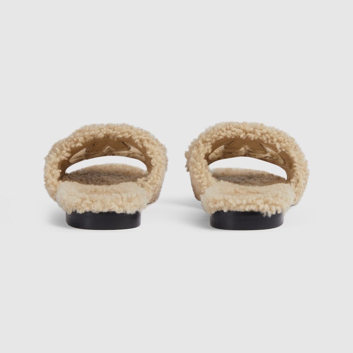 Gucci o1s1wg110225 Interlocking G Slide Sandals in Light Beige Size US 8.5 / IT 38.5 - 4 Thumbnail