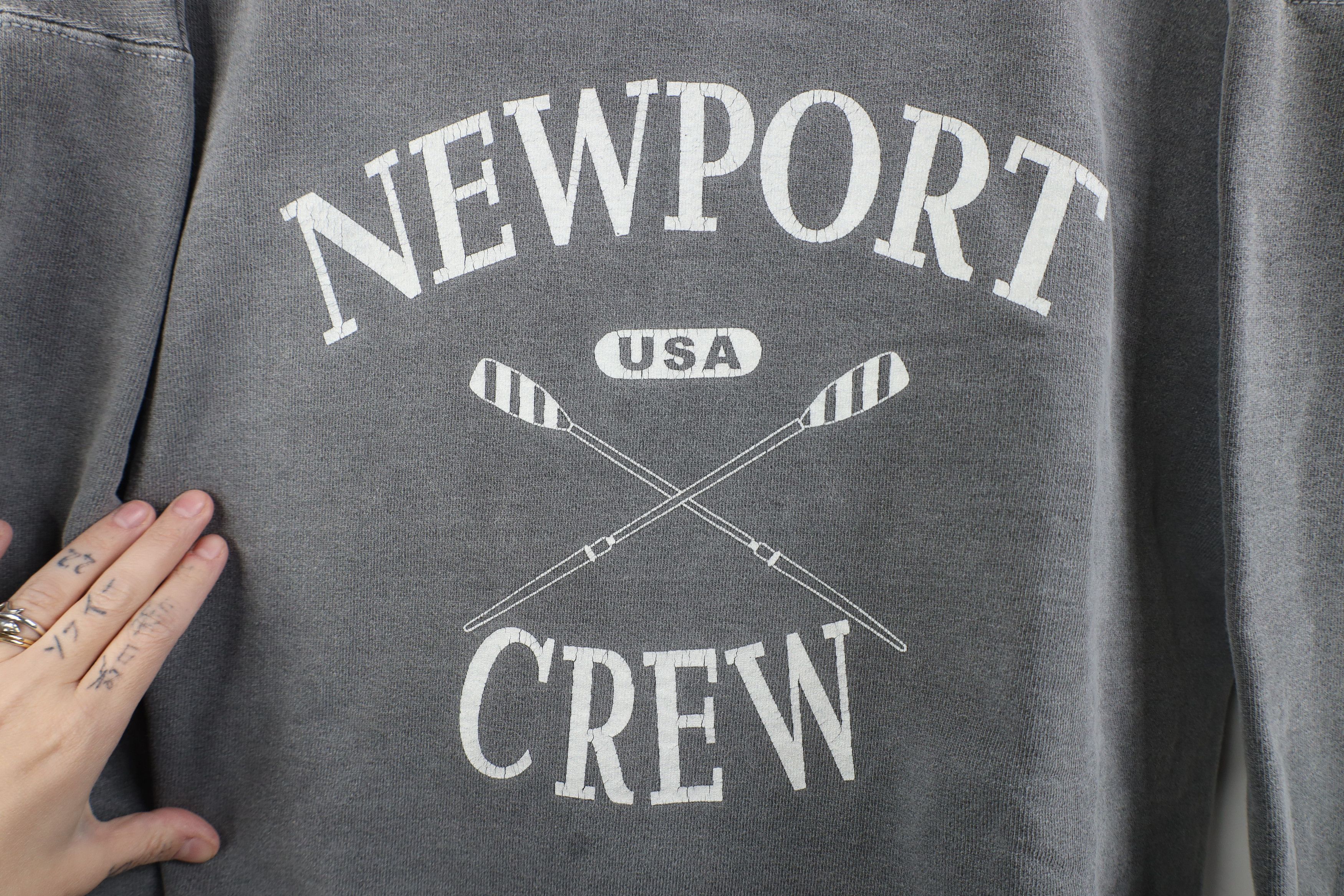 Vintage Vintage 90s Streetwear Stonewash Newport Crew Sweatshirt USA Size M / US 6-8 / IT 42-44 - 4 Thumbnail