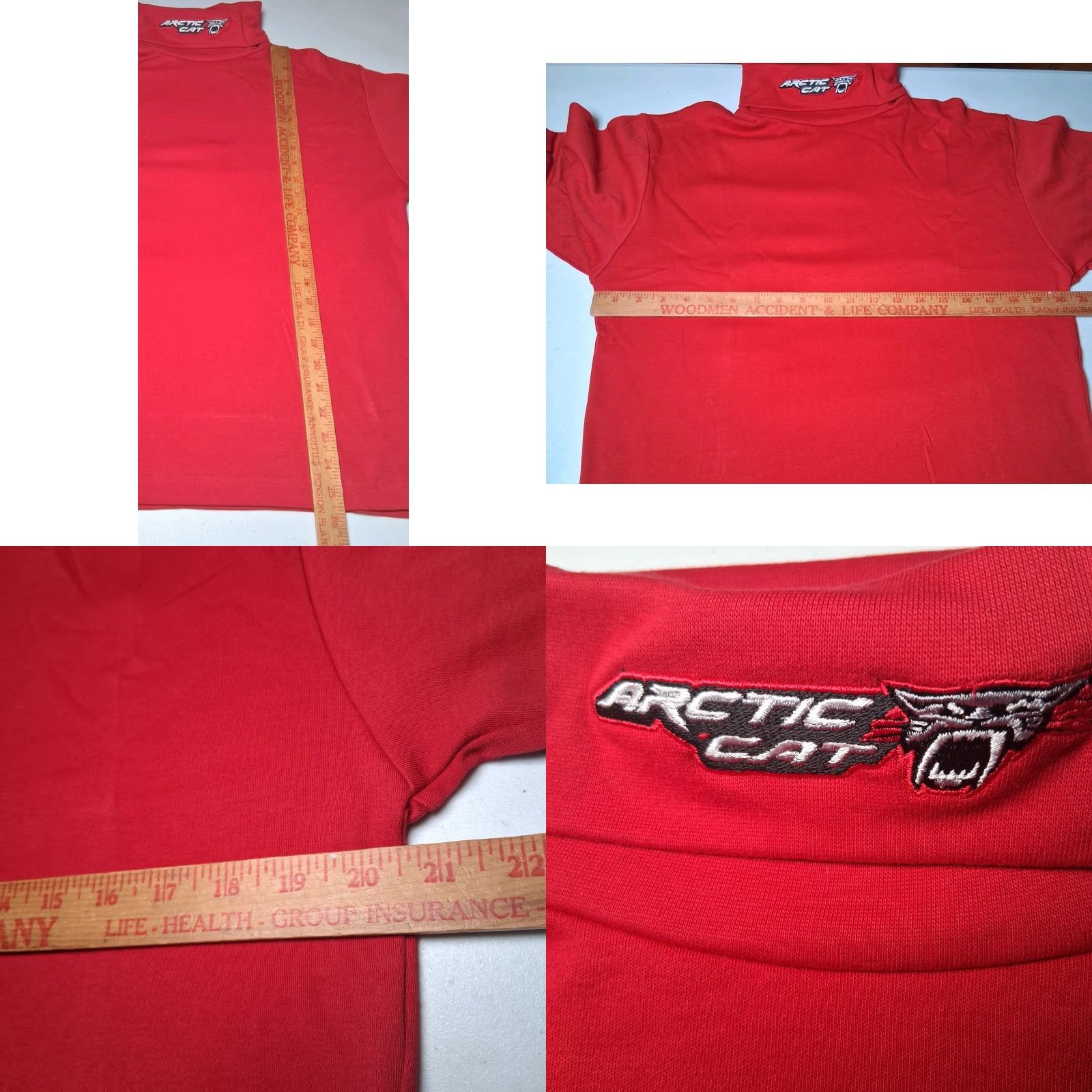 Vintage VINTAGE Arctic Cat Turtleneck Shirt Men M Red Logo Snowmobile ATV USA Size US M / EU 48-50 / 2 - 8 Thumbnail