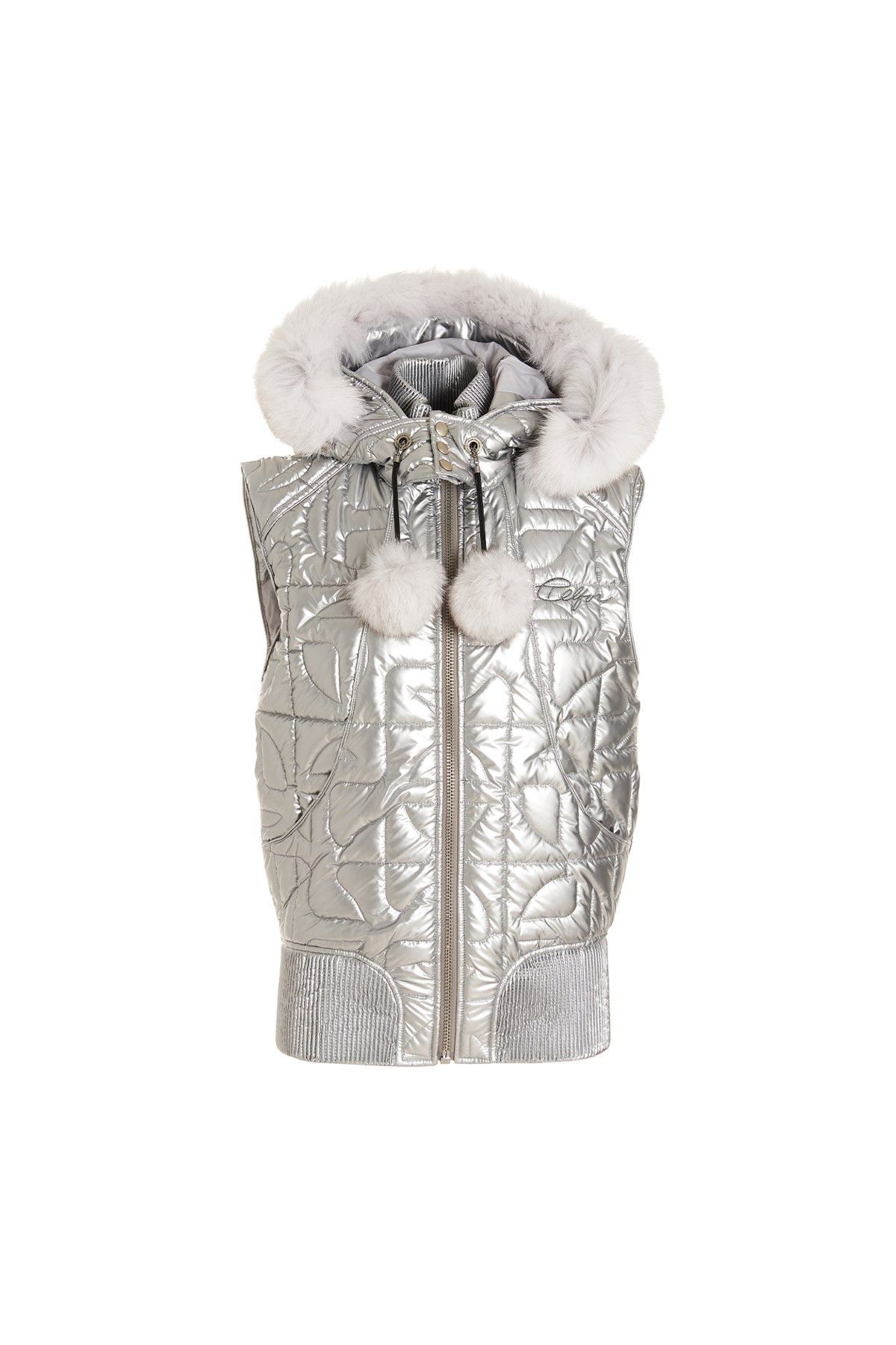 image of Moose Knuckles X Telfar Vest in Silver, Women's (Size Small)