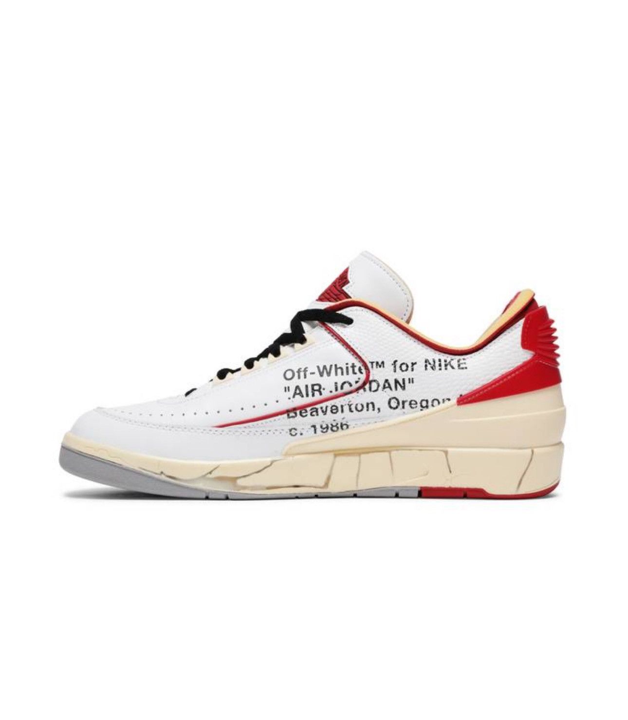 Nike × Off-White × Virgil Abloh Off White Jordan 2 Size US 5 / EU 37 - 2 Thumbnail