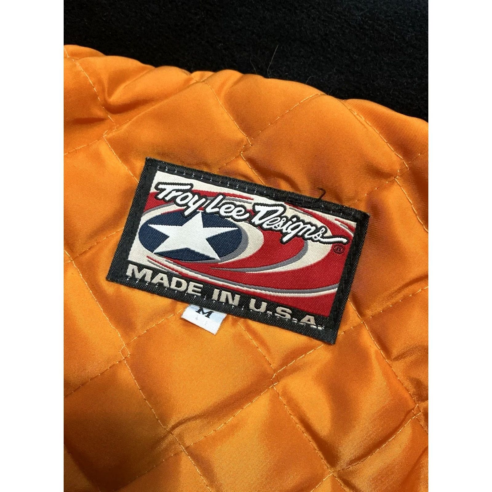 Vintage VINTAGE Troy Lee Designs PPG Racing Black Wool Full Zip Lined Jacket Mens M US Made Bomber Jacket Size US M / EU 48-50 / 2 - 4 Thumbnail