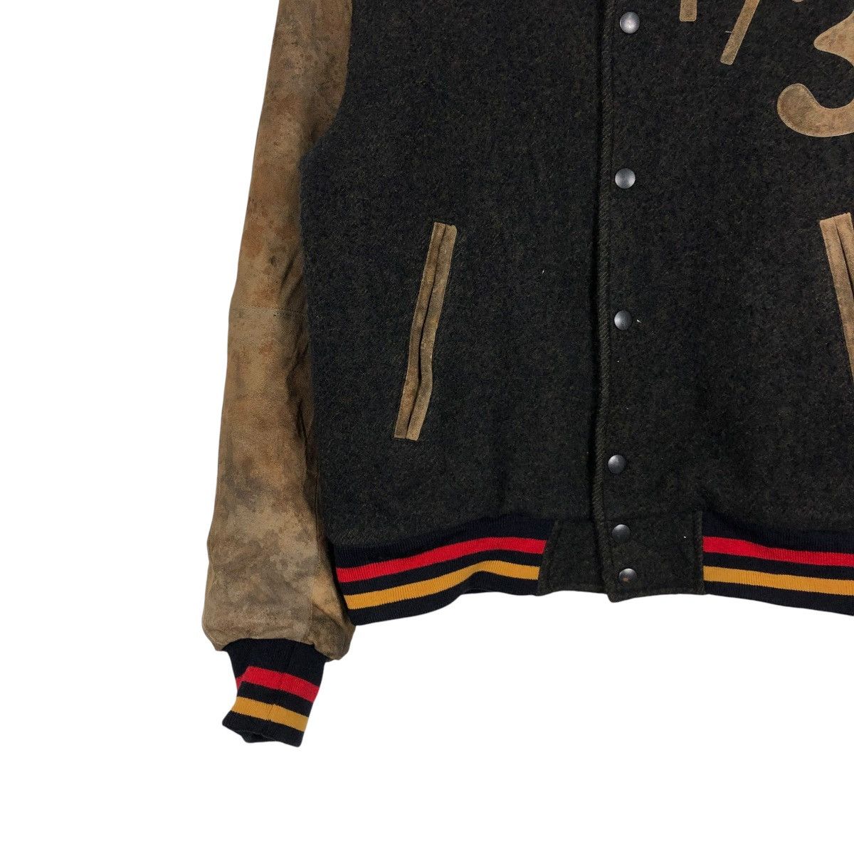 Vintage 🔥VINTAGE VARSITY JACKET LEATHER BCM MADE IN JAPAN Size US M / EU 48-50 / 2 - 6 Thumbnail
