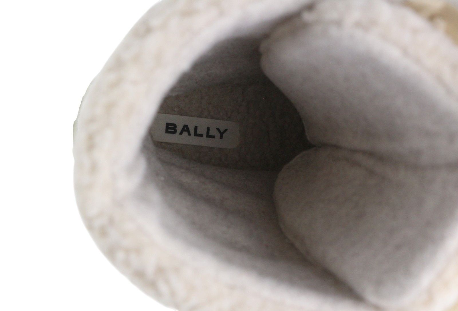 Bally NINNI EU38 Ivory Shearling Laced Mid Top Boots 88405 Size US 7 / IT 37 - 10 Thumbnail