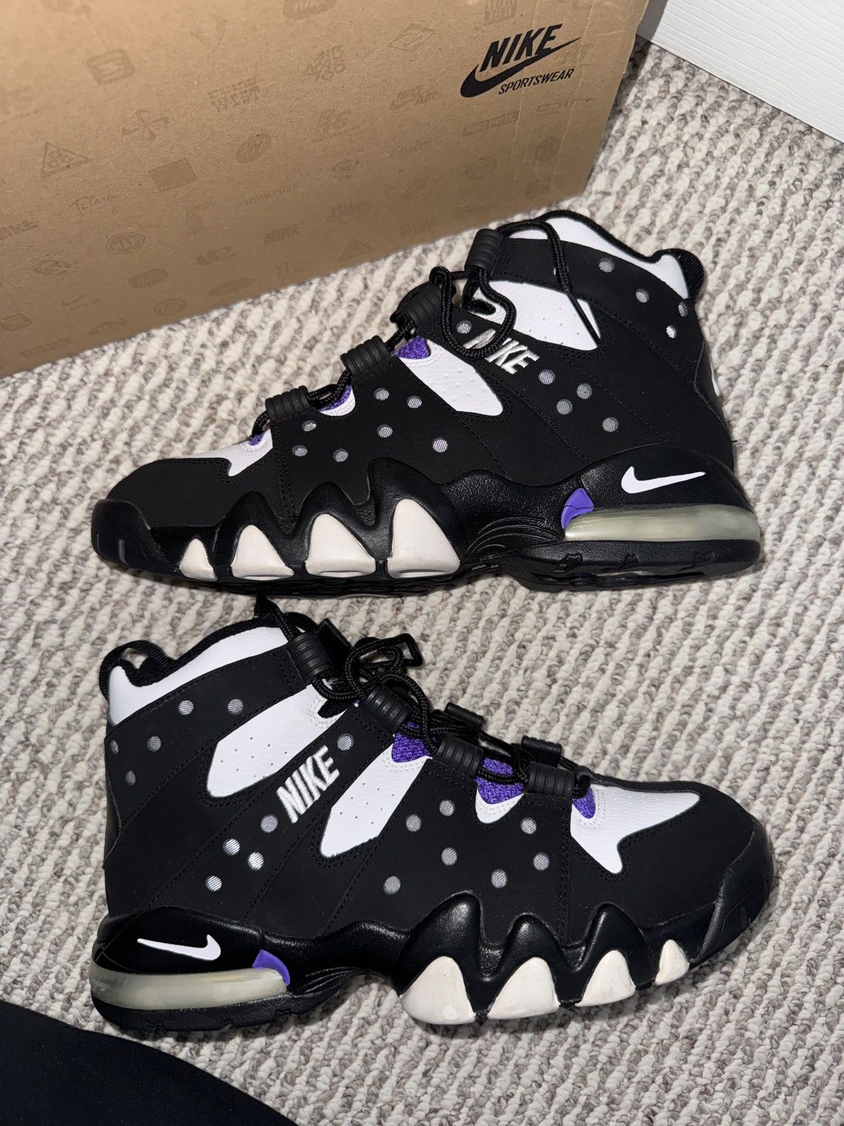 Nike Nike Air Max2 CB ’94 “Black /White /Pure Purple” OG Size US 9.5 / EU 42-43 - 1 Thumbnail