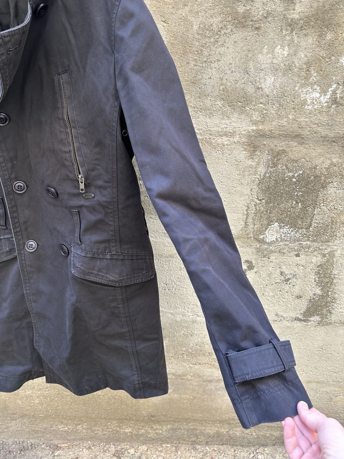 Diesel Diesel black Multipocket Zipper Trench Coat avant garde stil Size M / US 6-8 / IT 42-44 - 4 Thumbnail