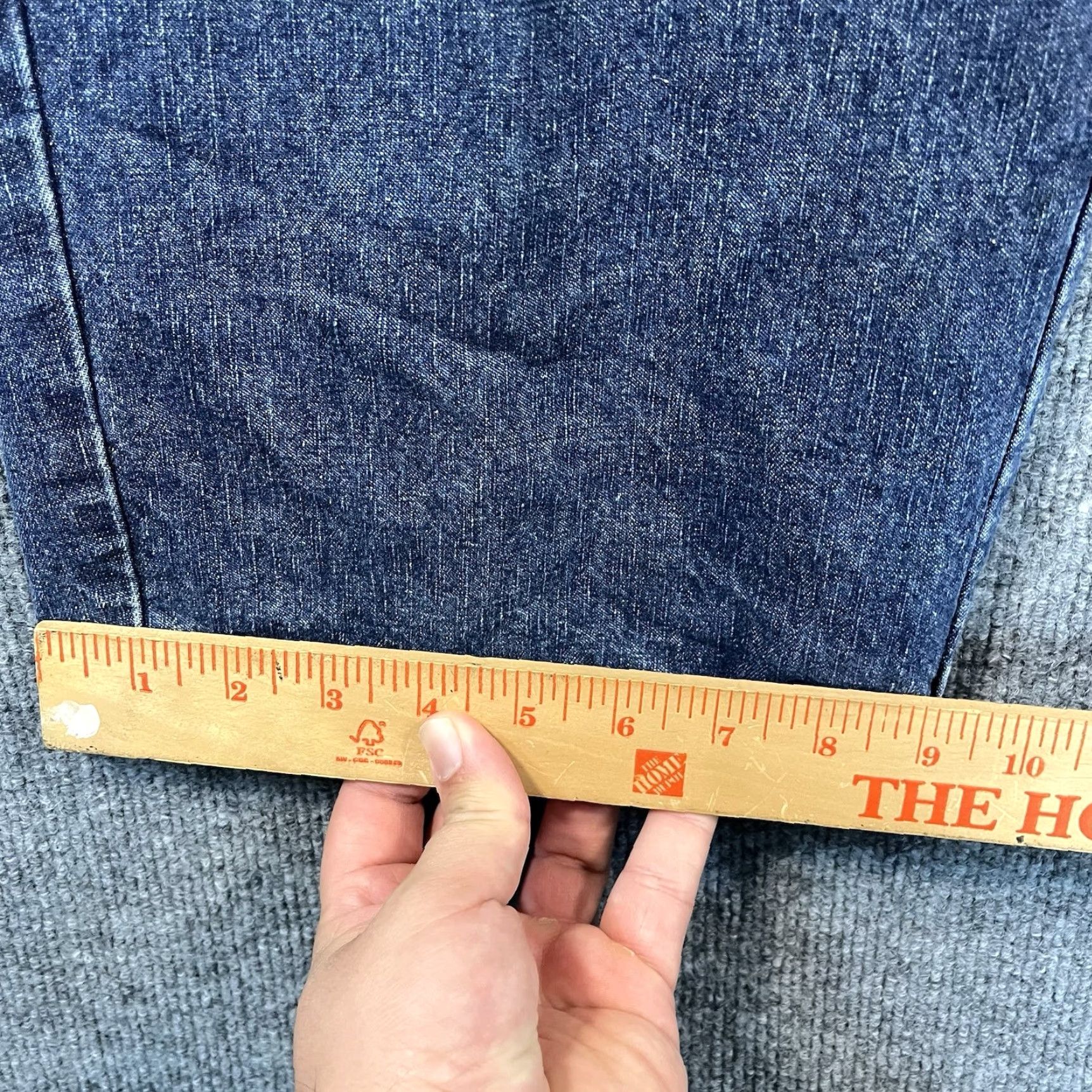 Vintage VINTAGE Utility Jeans Wide-Leg Baggy 34x30 Mens Denim Blue 5-Pocket Grunge Streetwear Size US 34 / EU 50 - 5 Thumbnail