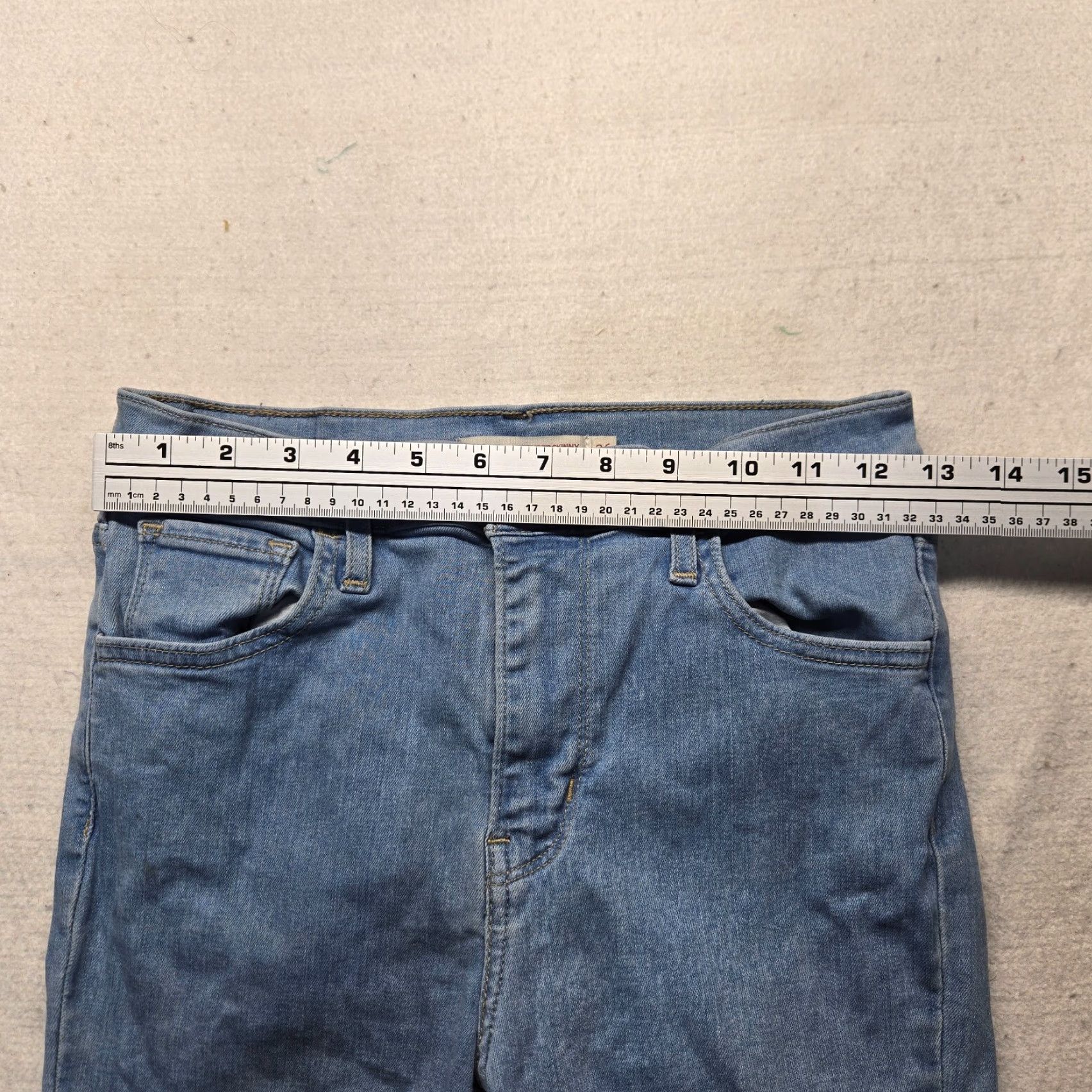 Levi's Levi's 720 Jeans Skinny Light Blue High Rise Adult Women's 26 Denim Stretch Casual Pants Size 26" / US 2 / IT 38 - 6 Thumbnail