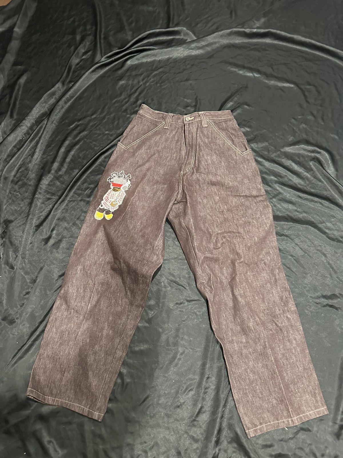 Other Ghetto Crew Wear Graphic Denim Pants Baggy Skater Jeans Size US 34 / EU 50 - 2 Thumbnail