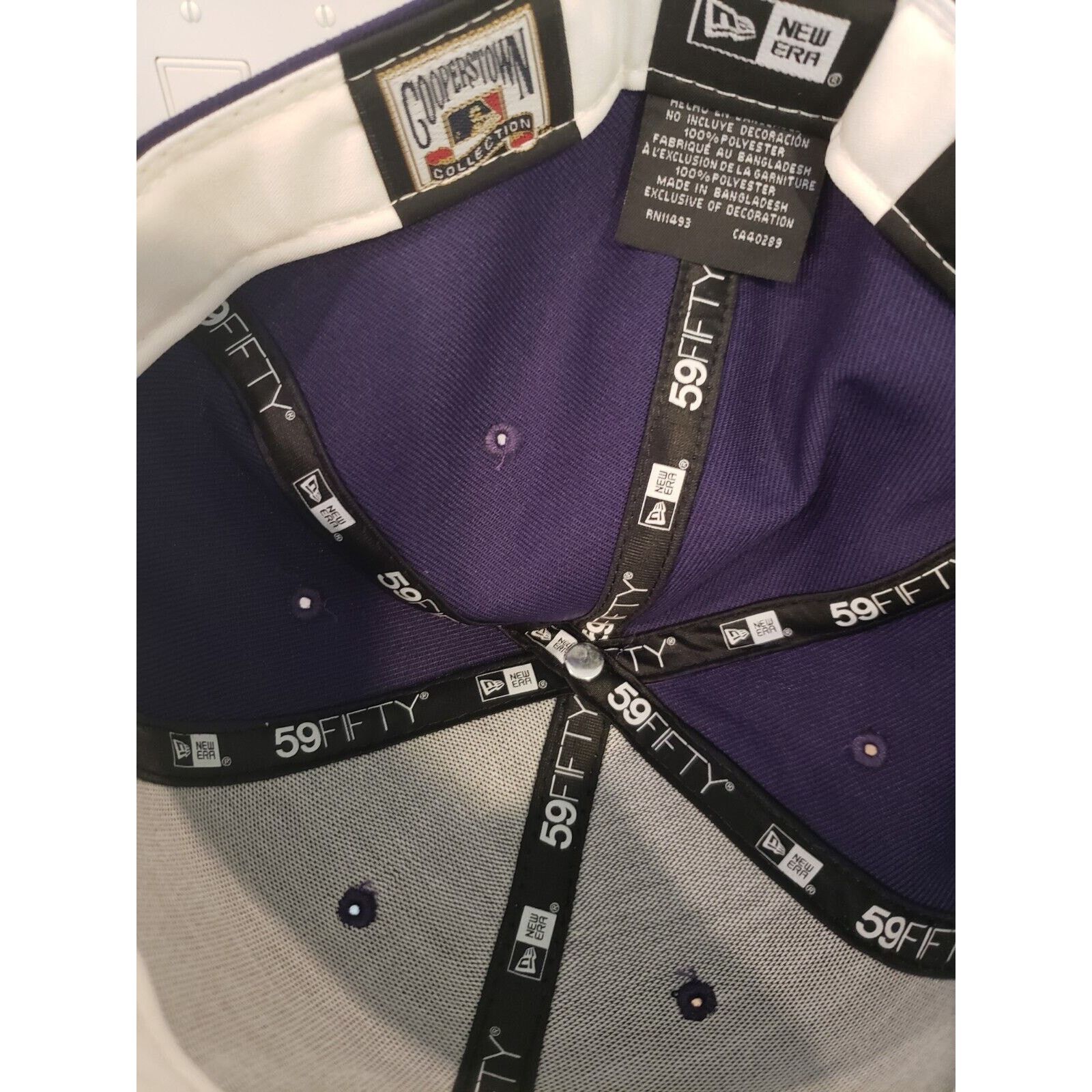 New Era Texas Rangers Hat Cap 40th Ann Purple 59Fifty Size 8 New Era Size ONE SIZE - 6 Thumbnail