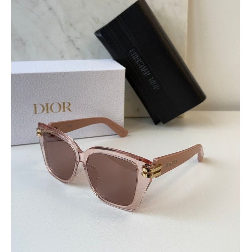 NEW Dior CDior S1F Butterfly Sunglasses in Transparent Pink display picture 3