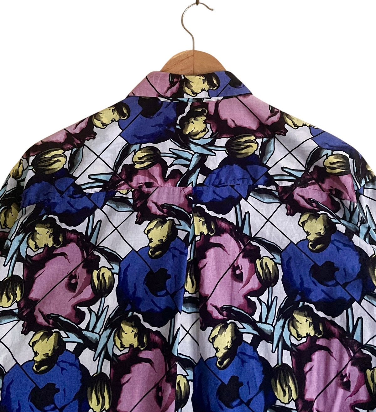 Issey Miyake Very Rare Vintage Issey Miyake Men Baggy Floral Shirt 1990s Size US M / EU 48-50 / 2 - 5 Thumbnail
