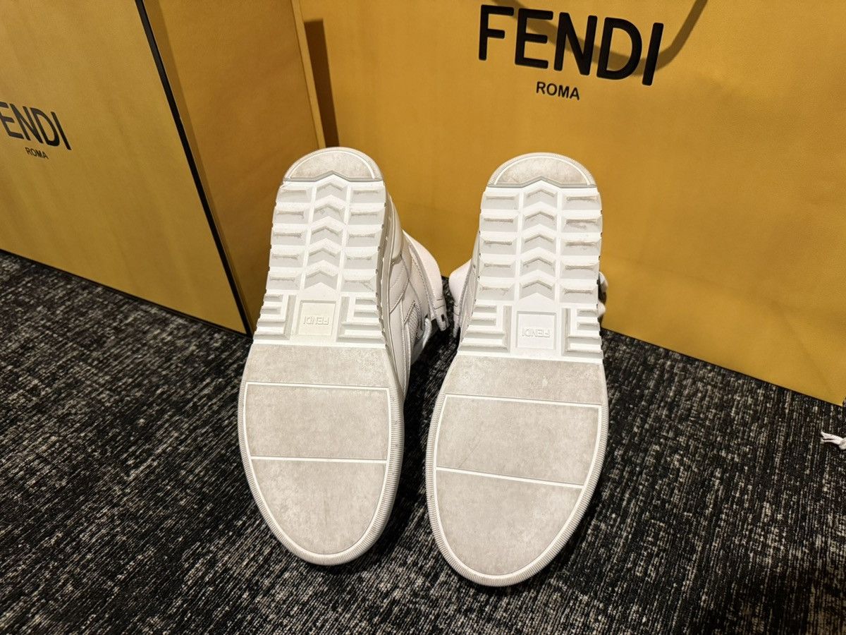 Fendi Tennis Fendi Leather Hightop Sneakers Model 7e1397a0u3f0454 Size US 8 / EU 41 - 8 Thumbnail