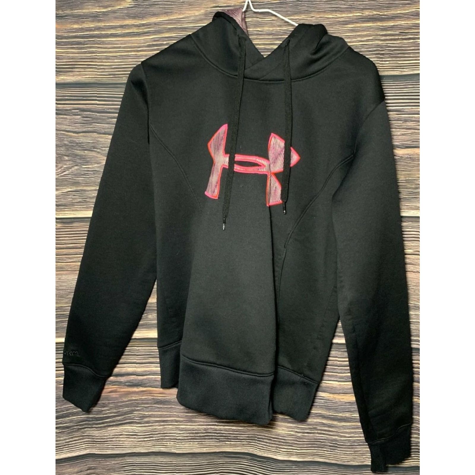 Under Armour Under Armour Coldgear Sweatshirt Hooded Small Black Pink Mens Cold Gear Hoodie Size US S / EU 44-46 / 1 - 2 Thumbnail