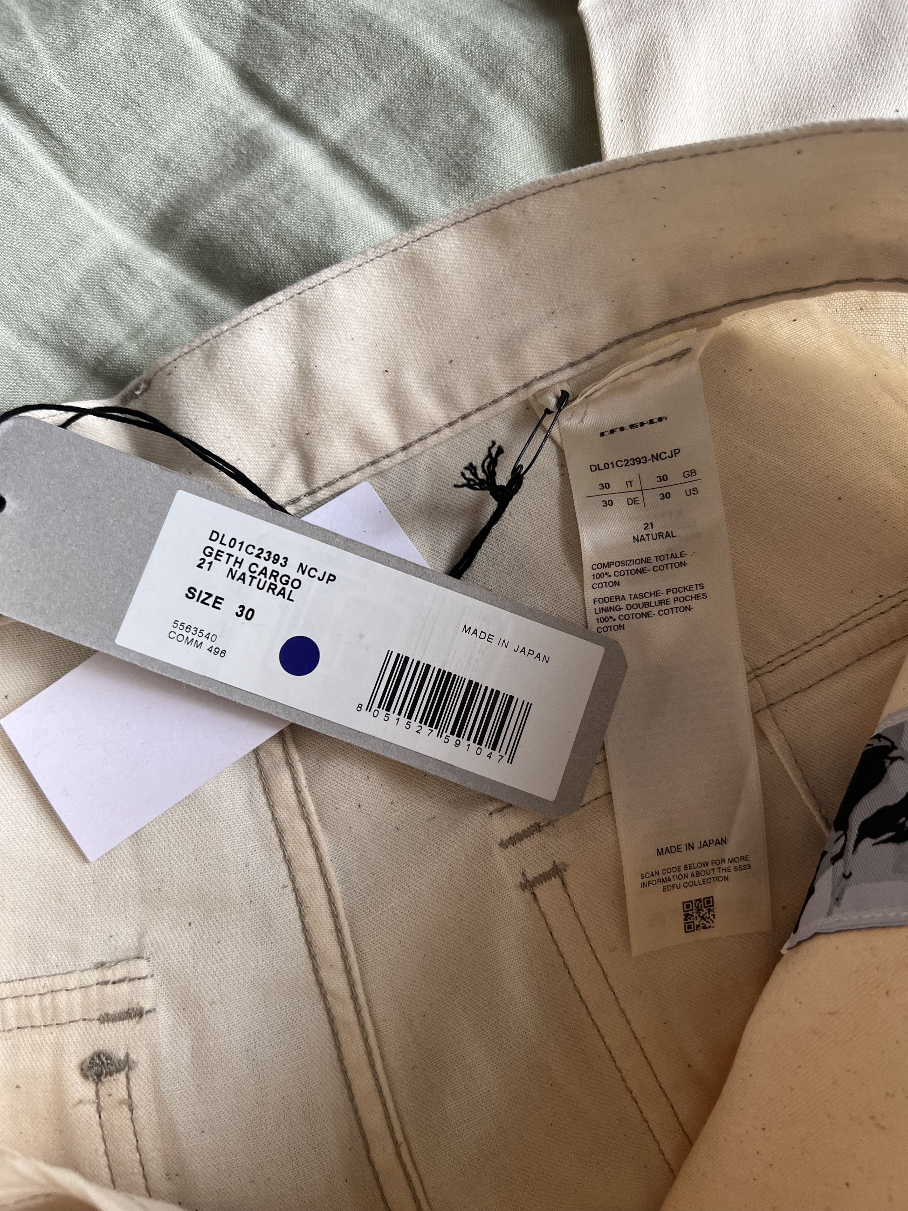 Rick Owens Drkshdw Rick Owens DRKSHDW Geth Cargo Pants in Natural Size US 30 / EU 46 - 8 Thumbnail