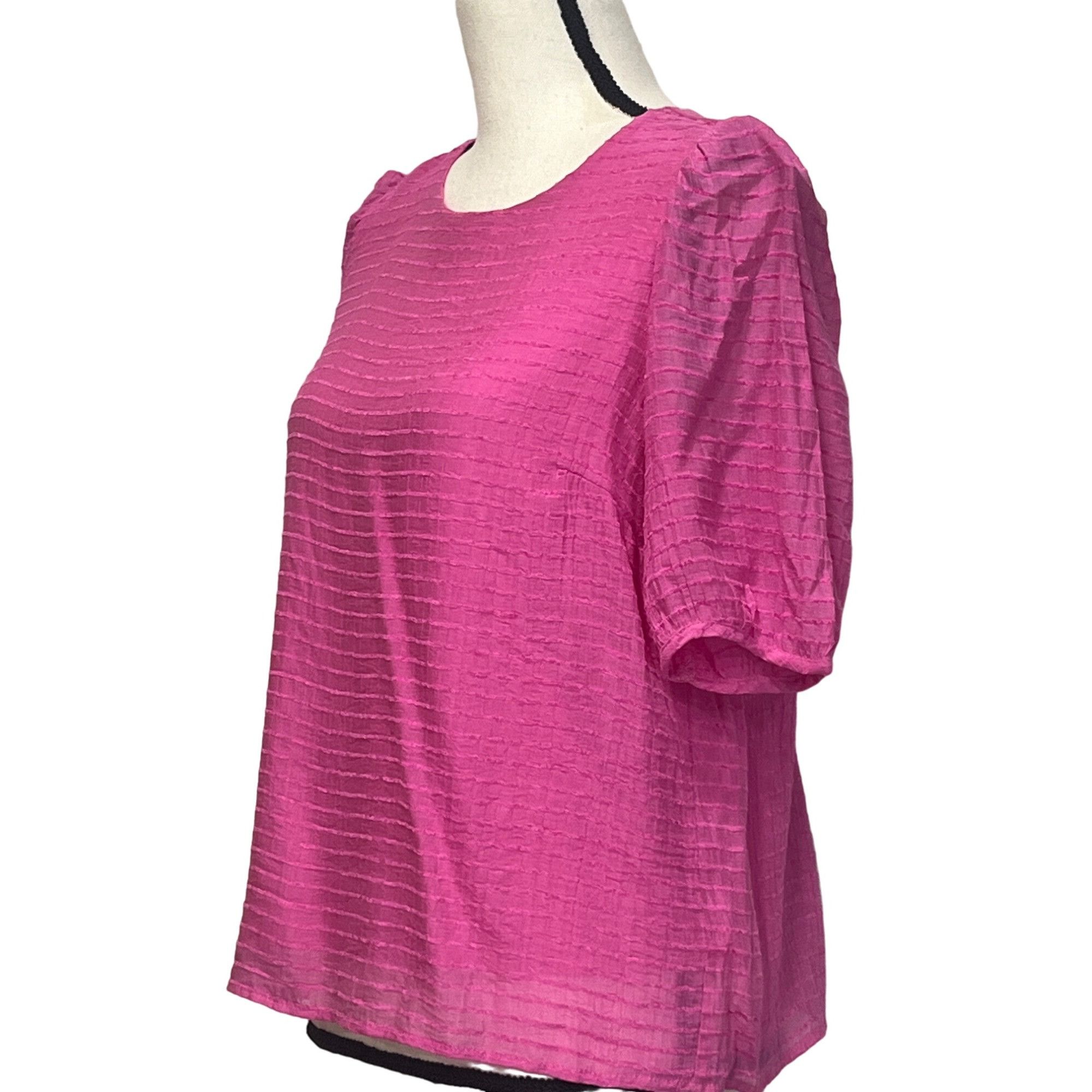 Other Vero Moda VMALMA O-neck Textured Blouse, Pink, Sz. S Size S / US 4 / IT 40 - 3 Thumbnail