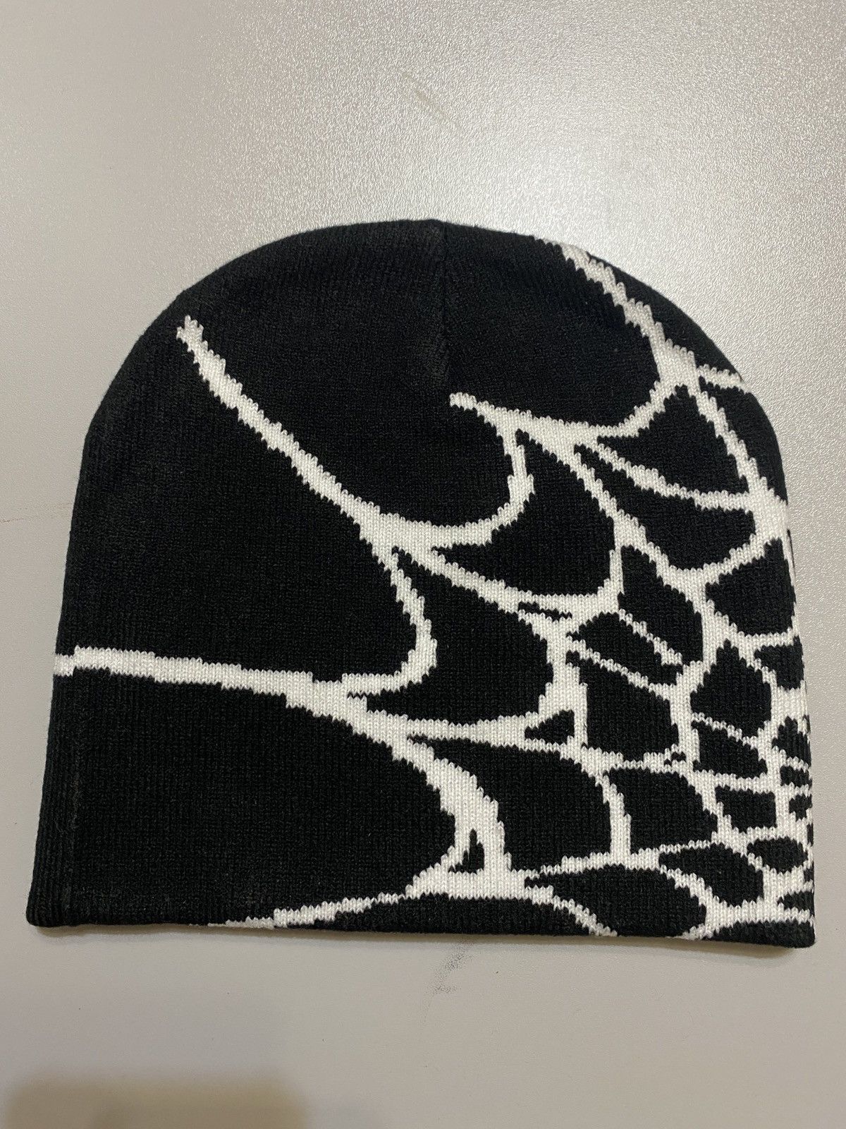Japanese Brand × Vintage Y2K Spider Web Alt Punk Y2K Knitted vintage Beanie Hat Size ONE SIZE - 3 Thumbnail