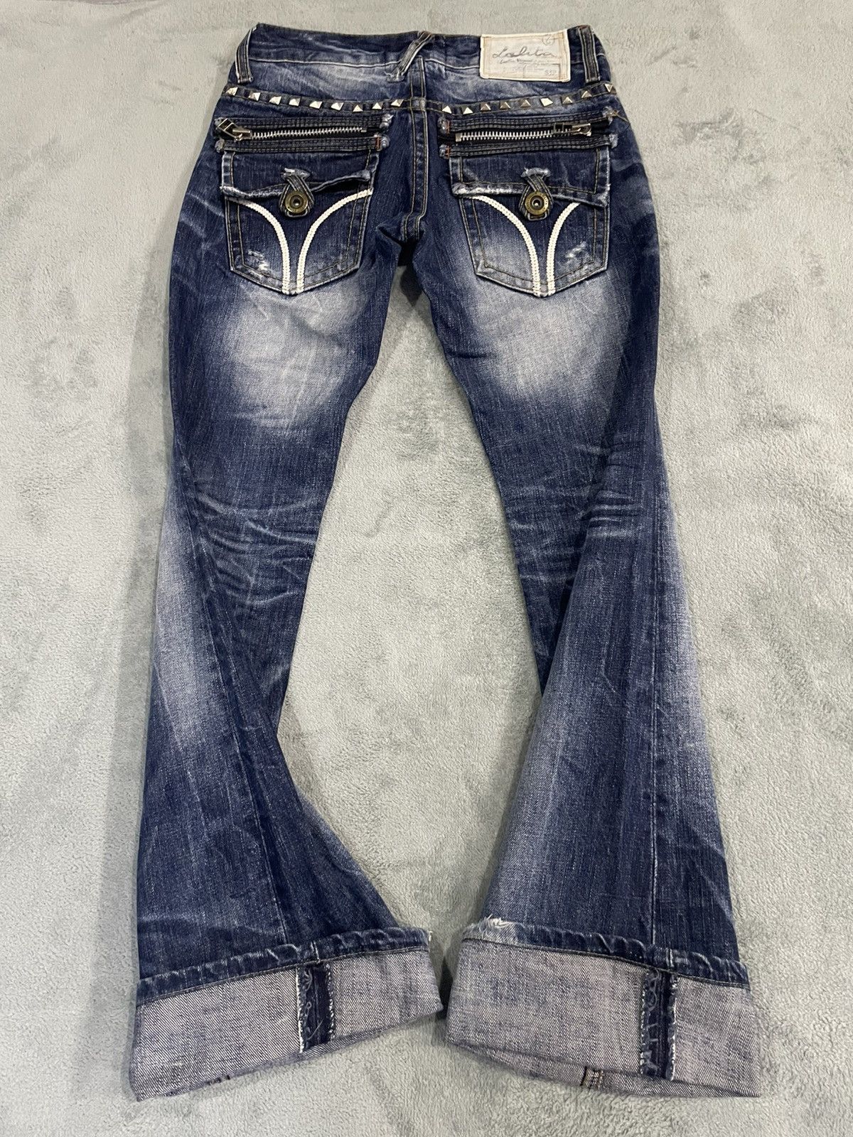 Le Grande Bleu (L.G.B.) Lolita Club By Concert Club Bootcut Denim Jeans Size US 28 / EU 44 - 14 Thumbnail