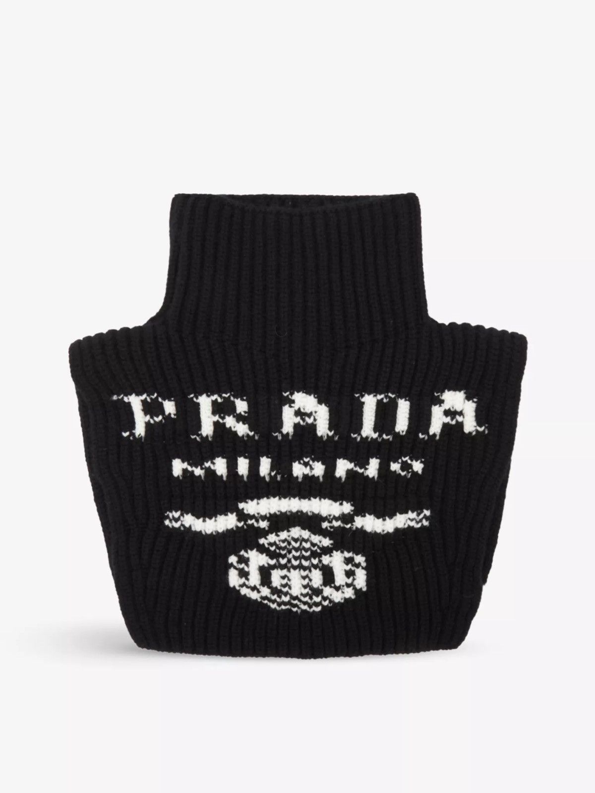 Prada Logo-jacquard turtleneck cashmere scarf Size US M / EU 48-50 / 2 - 9 Thumbnail
