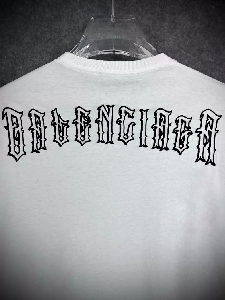 Balenciaga Balenciaga White Short Sleeve Casual T-Shirt-2506 Size US S / EU 44-46 / 1 - 8 Thumbnail