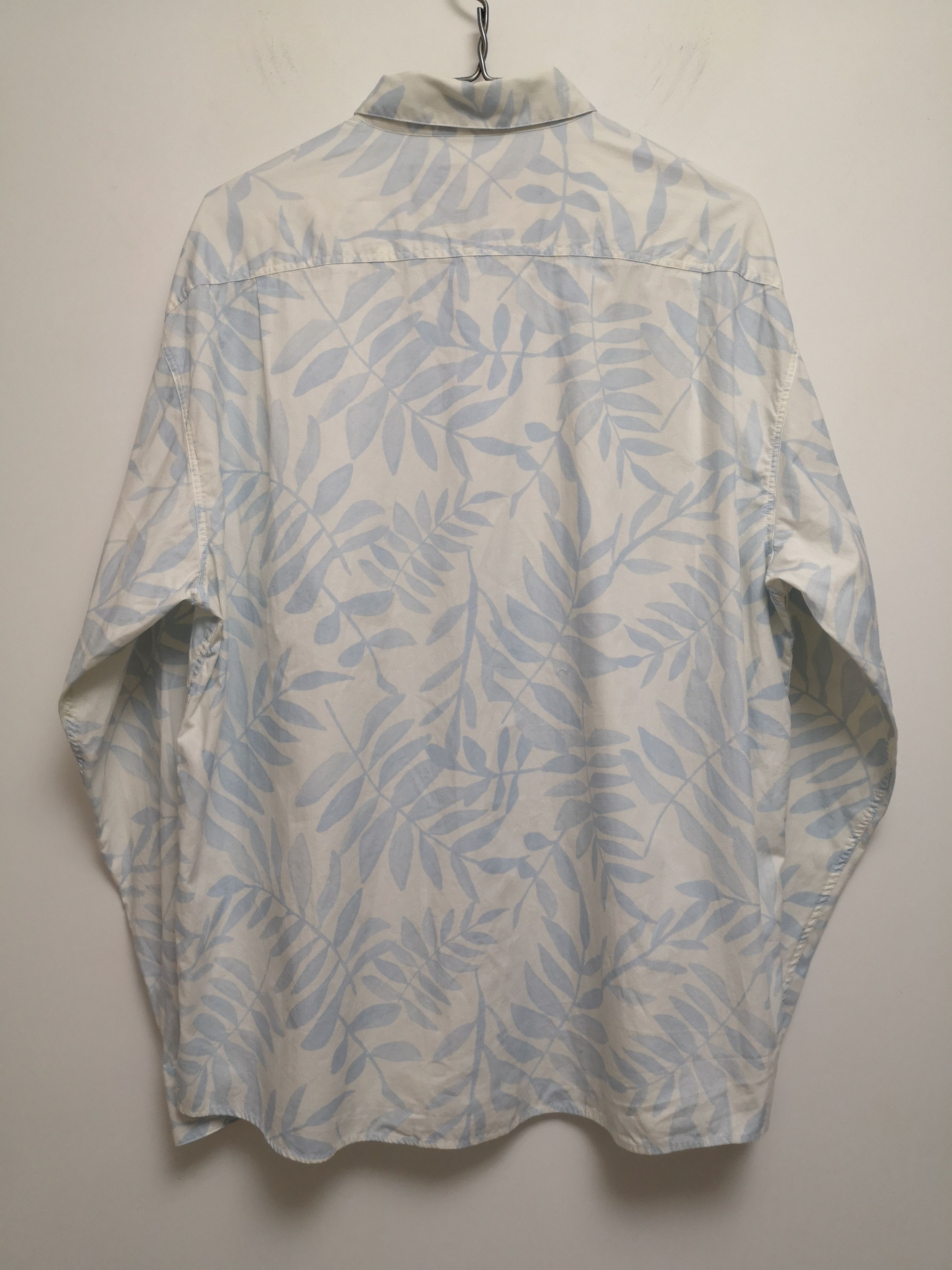Jacquemus Light Blue Leaves Print Cotton Button Down Shirt Size US M / EU 48-50 / 2 - 2 Thumbnail