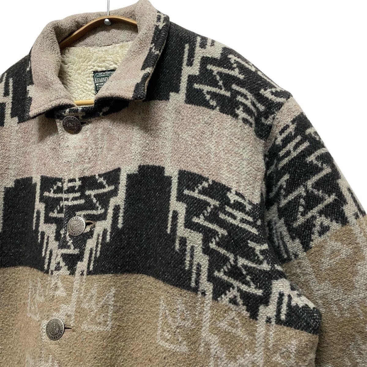 Aztech Mountain Vintage KEARNEY HOUSE Wool Aztec Navajo Winter Jacket Size US L / EU 52-54 / 3 - 3 Thumbnail