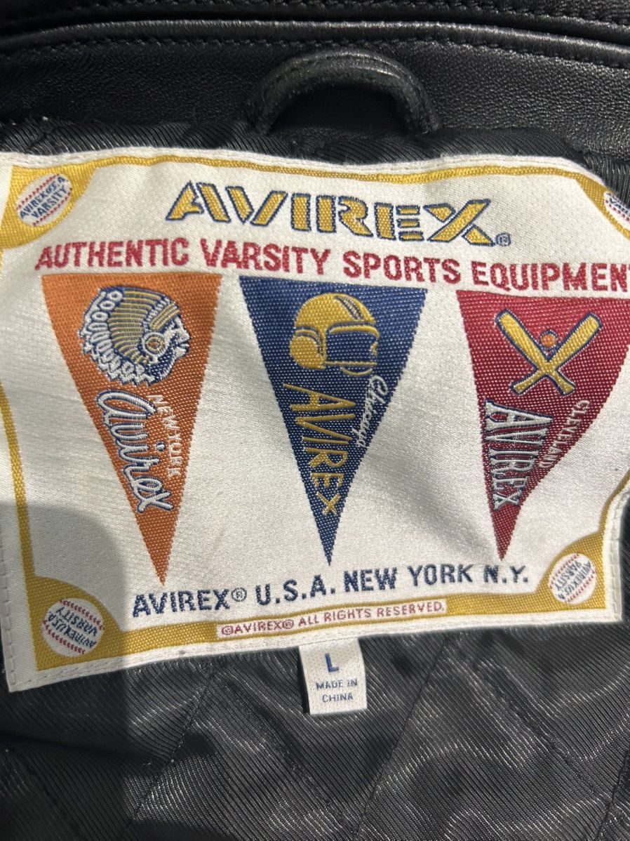 Avirex Avirex Twin Dragon Leather Bomber Jacket Size US L / EU 52-54 / 3 - 7 Thumbnail