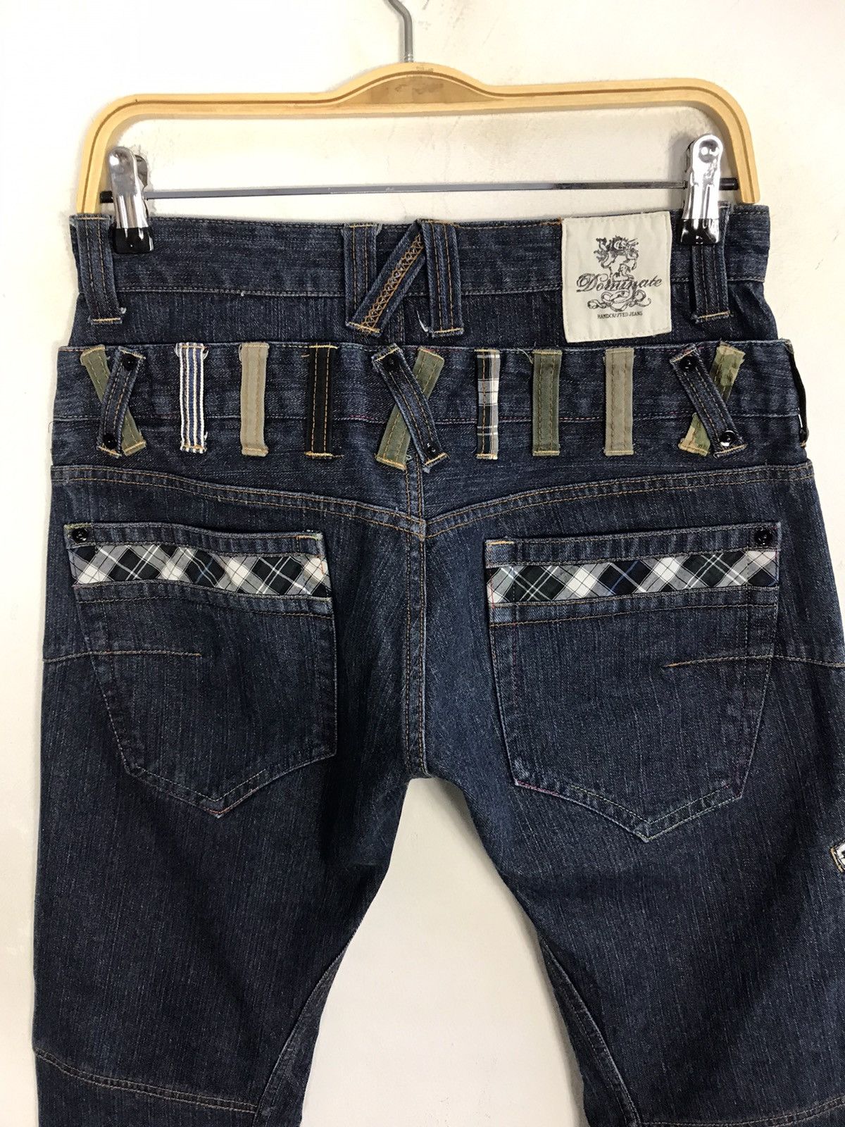 Japanese Brand × Jean × Vintage Double Waist Dominate Hickory Pocket Vtg Japan Denim Jeans Size US 29 - 9 Thumbnail