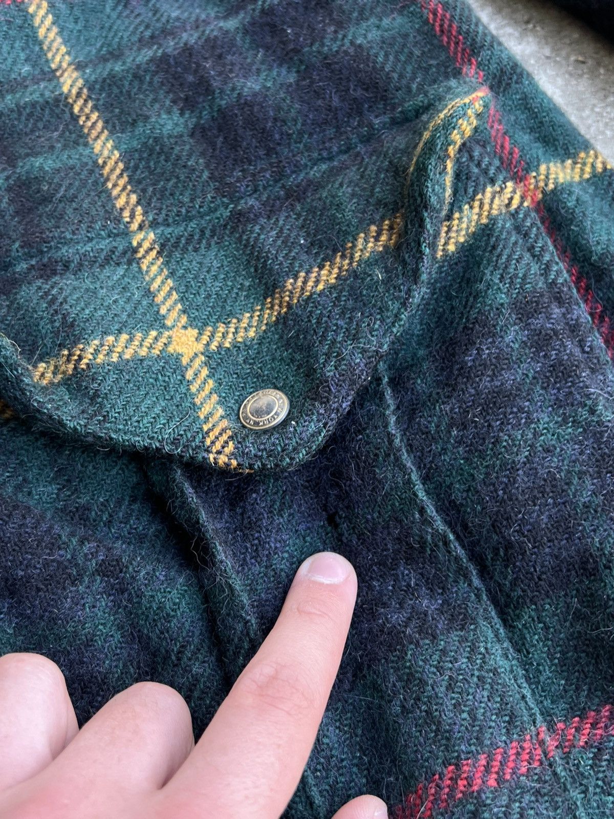 Ralph Lauren Blue Label × Vintage Ralph Lauren Blue Label Wool & Alpaca Blend Real Fur Jacket Size L / US 10 / IT 46 - 14 Thumbnail