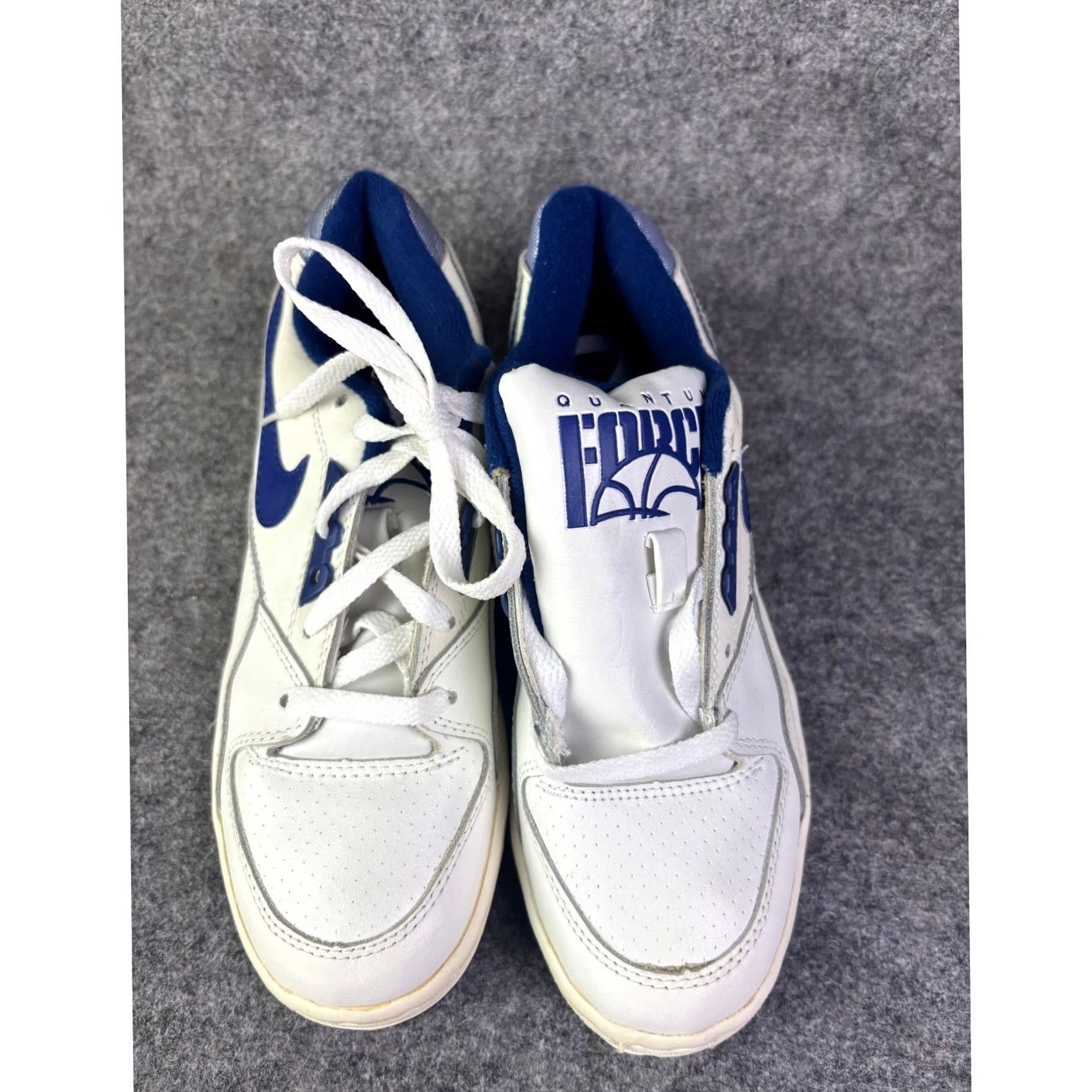 Nike VINTAGE Nike Quantum Force Low Basketball Shoes Mens 6 1989 890709-XC White Leather Low Top Rare Nike Mens Shoes Size US S / EU 44-46 / 1 - 3 Thumbnail