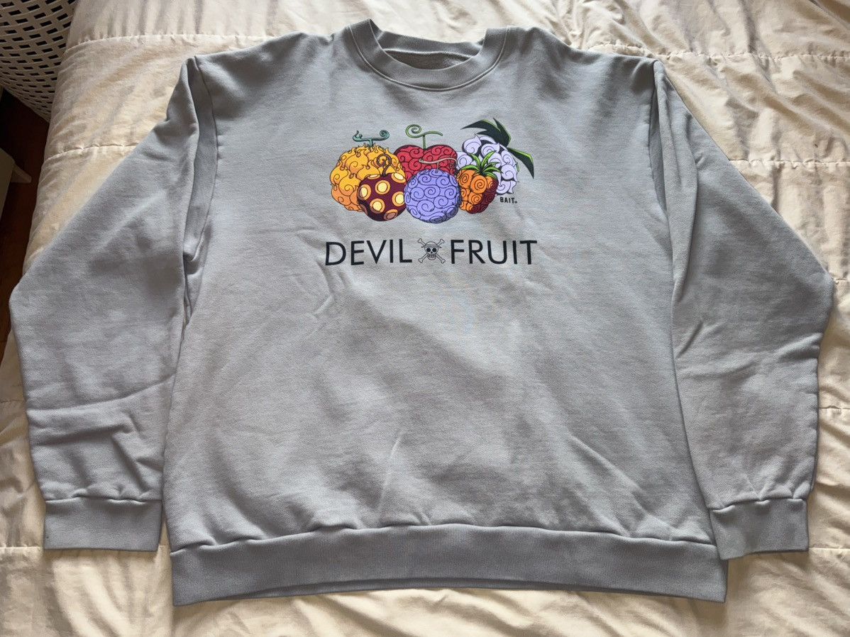 Bait × One Piece Bait x One Piece Pull Over Crewneck Size XXL (Devil Fruit) Size US XXL / EU 58 / 5 - 1 Thumbnail