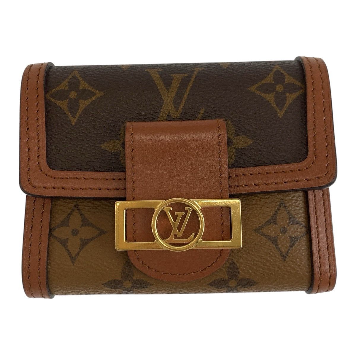 Louis Vuitton Louis Vuitton Louis Vuitton Portefeuille Dauphine Monogram Wallet Canvas Short Wallet M68725 DUTY FREE for USA Size ONE SIZE - 1 Thumbnail
