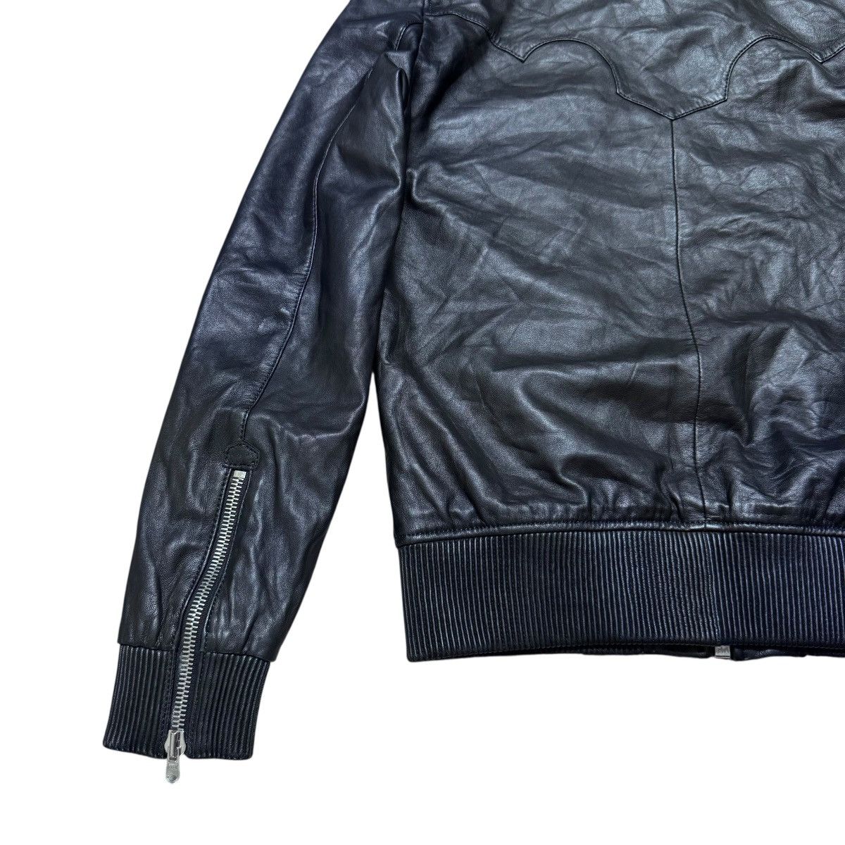 The Kooples The Kooples Leather Bomber Jacket Hooded Fluer Size US M / EU 48-50 / 2 - 8 Thumbnail