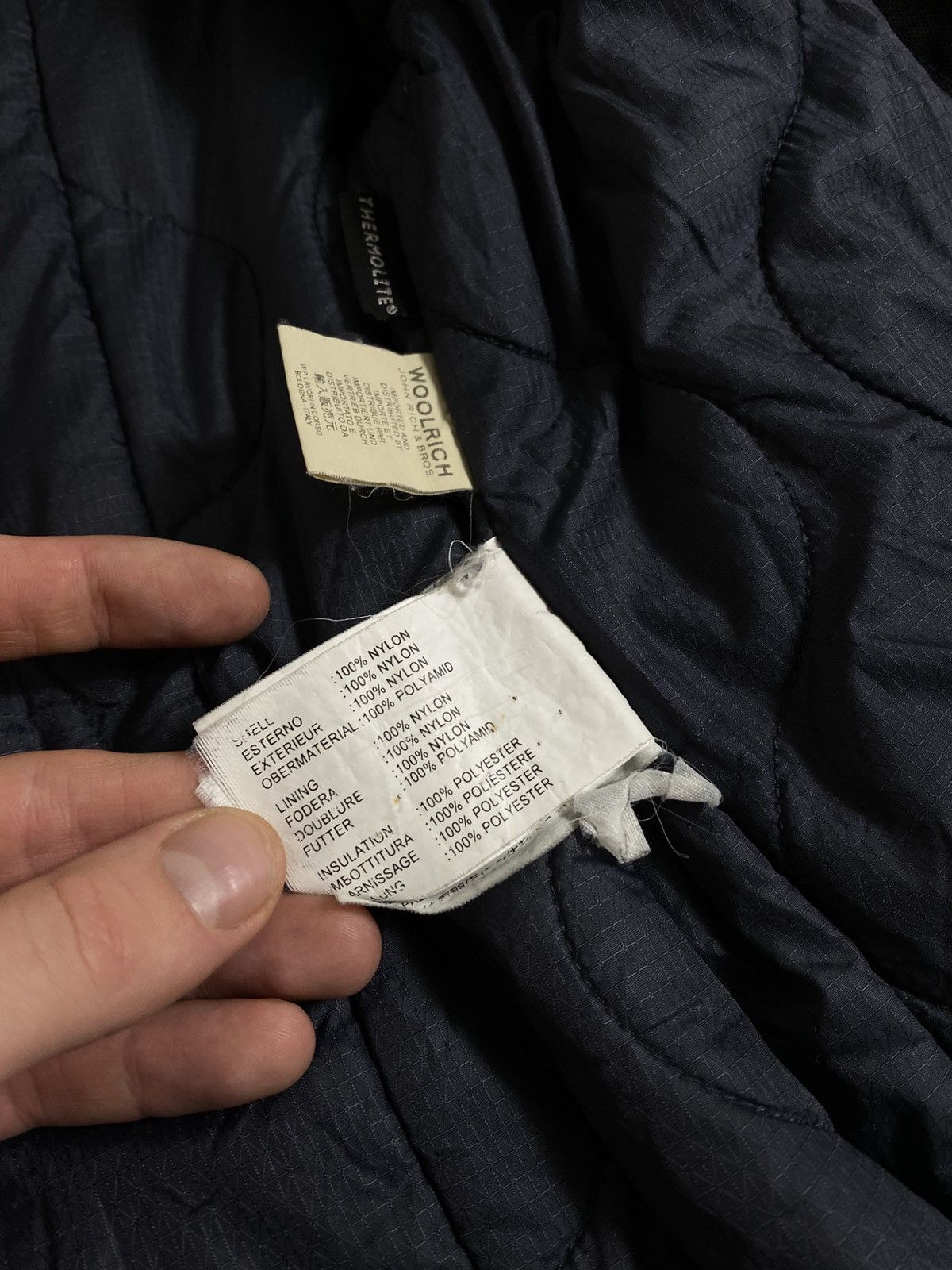 Japanese Brand Woolrich John Rich & Bros Quilted Lining Belted Trench Coat Size XL / US 12-14 / IT 48-50 - 9 Thumbnail