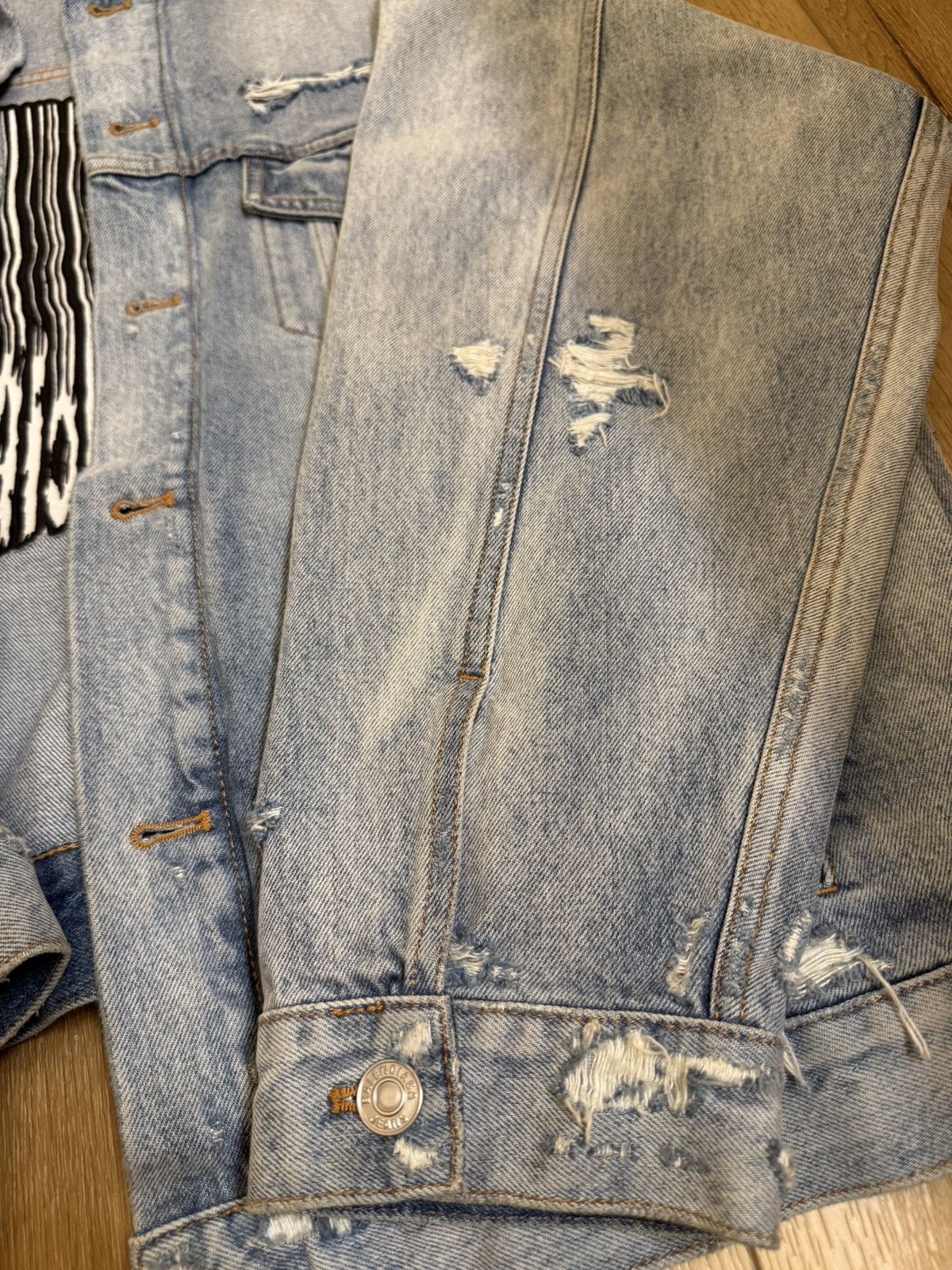 Balenciaga Balenciaga Denim Jacket Size US XL / EU 56 / 4 - 19 Thumbnail
