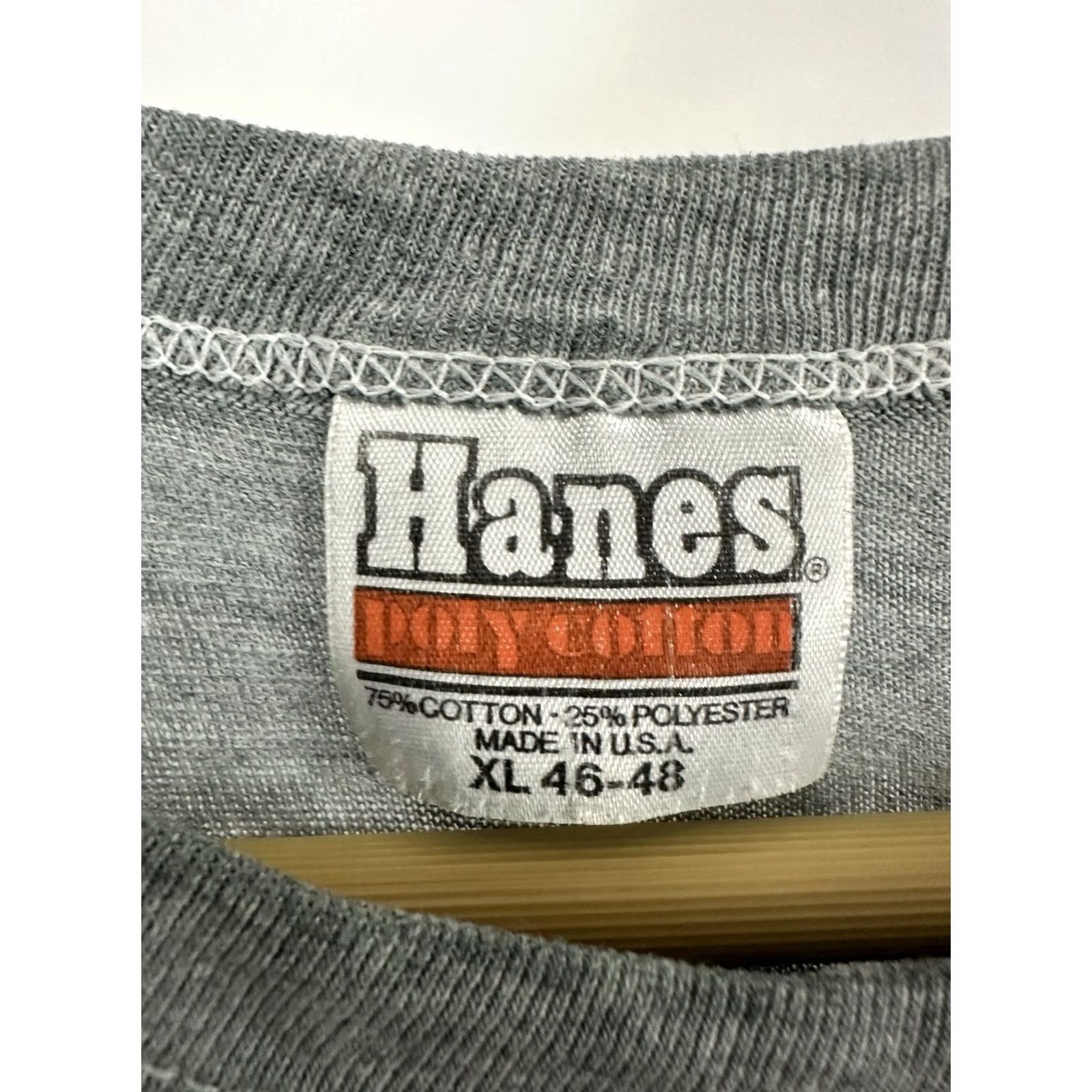 Hanes VTG 80s UNC Carolina Tar Heels 1982 Jordan NCAA Champions Paper Thin T-Shirt XL Hanes Gray Mens Short Sleeve Burnout 5050 Size US XL / EU 56 / 4 - 3 Thumbnail