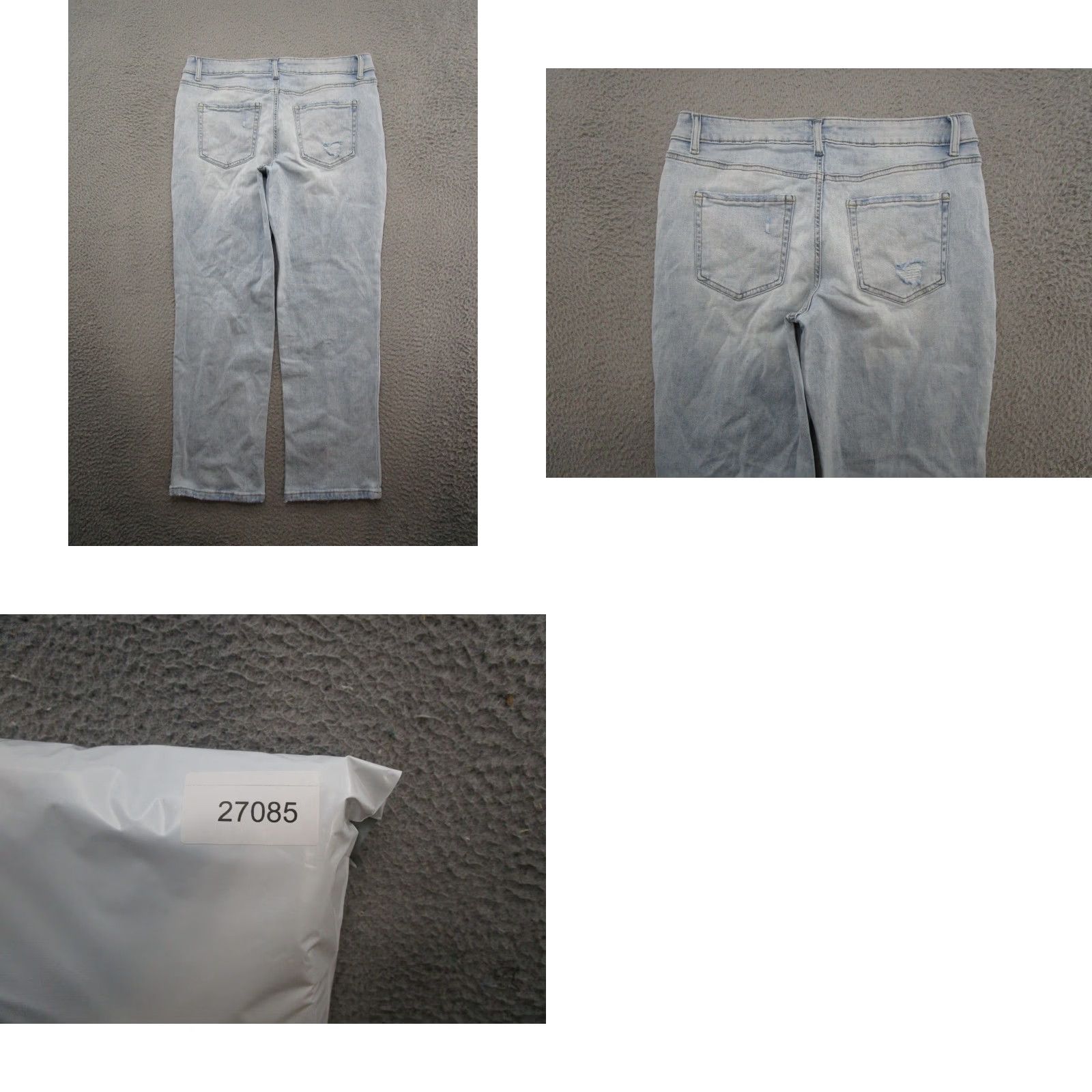 Vintage Maurices M Jeans Button Fly Light Wash Slim Straight Ankle Mid Rise 14 Short Womens Blue Jeans Size 36" / US 14 / IT 50 - 9 Thumbnail