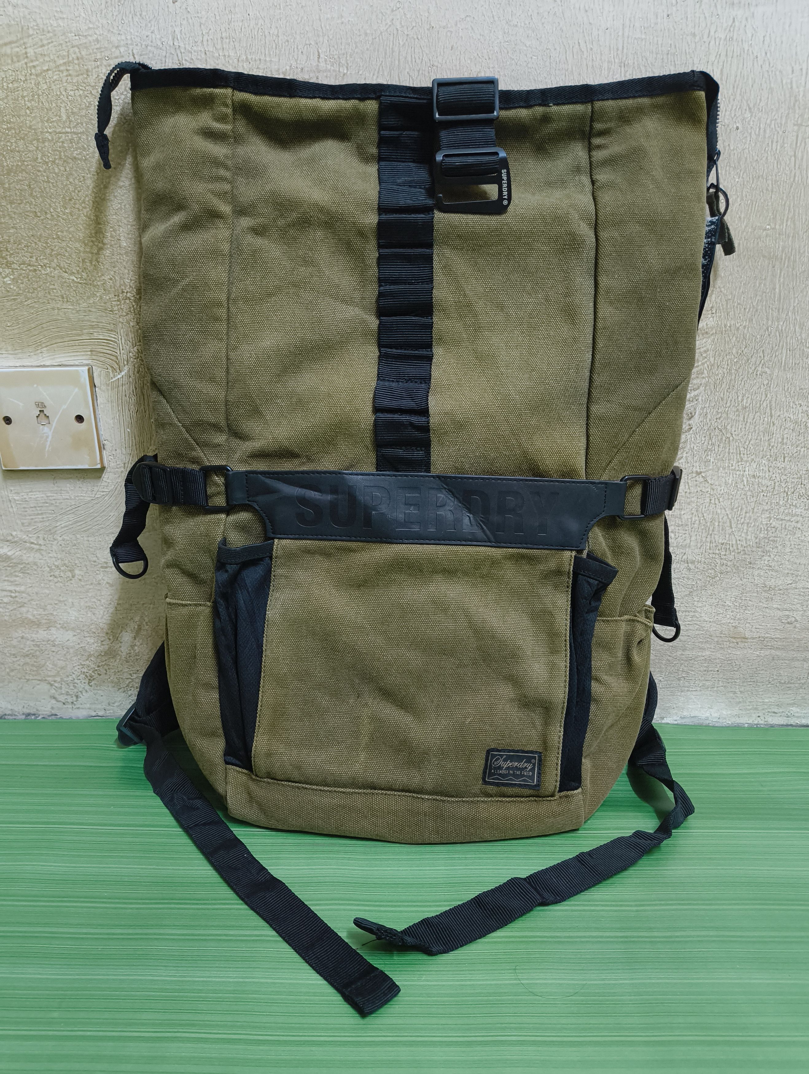 Superdry Vintage Superdry Rolltop Traveler Bagpack Size ONE SIZE - 3 Thumbnail