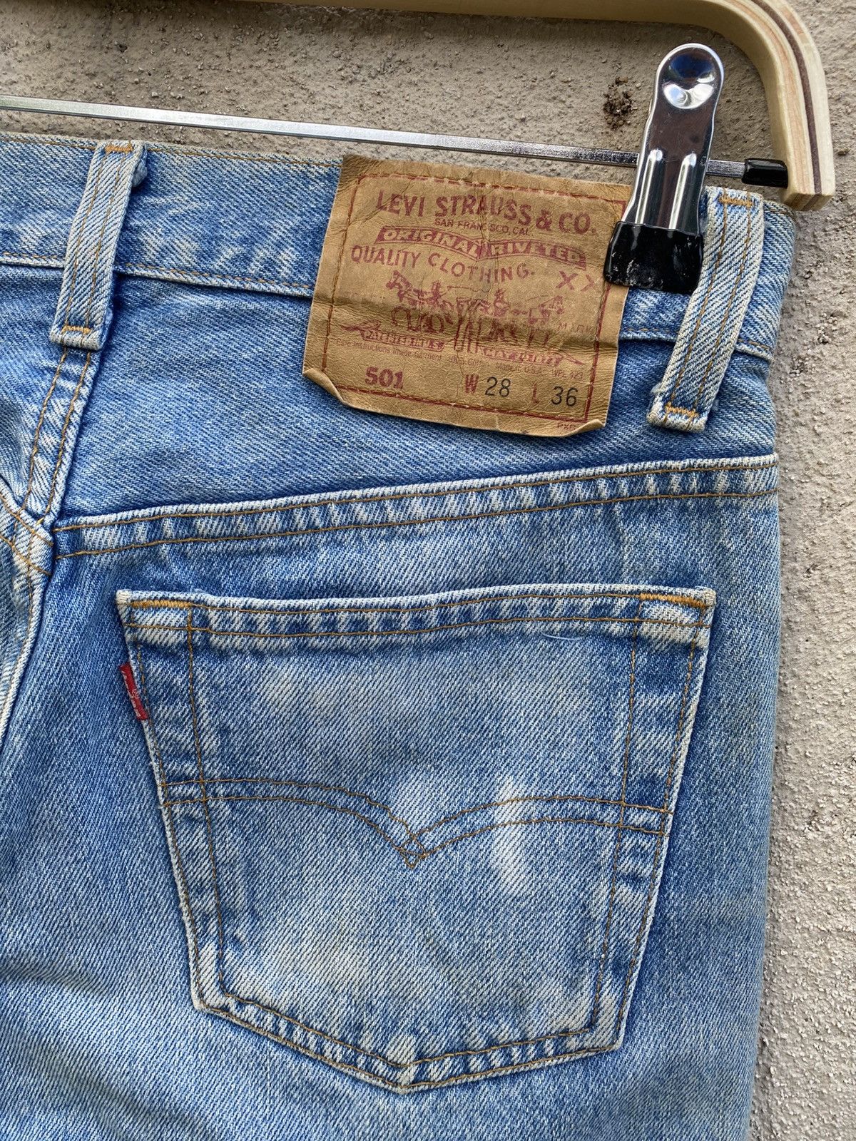 Levi's × Levi's Vintage Clothing × Vintage W28x29 vintage levi's 501 made in USA 90s Size US 28 / EU 44 - 3 Thumbnail