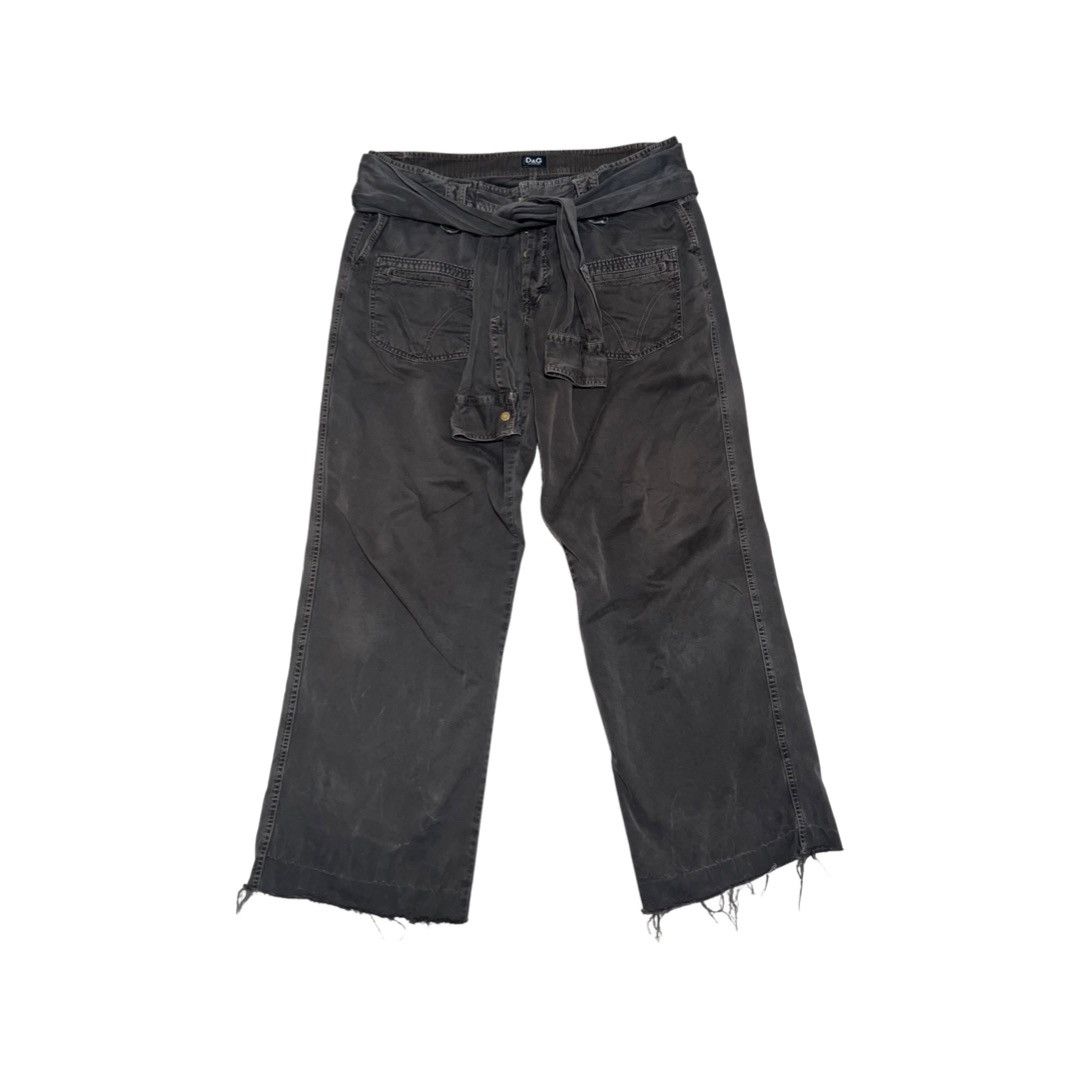 image of Dolce Gabbana Sleeve Belt Hybrid Cargo Pants in Brown, Men's (Size 34)