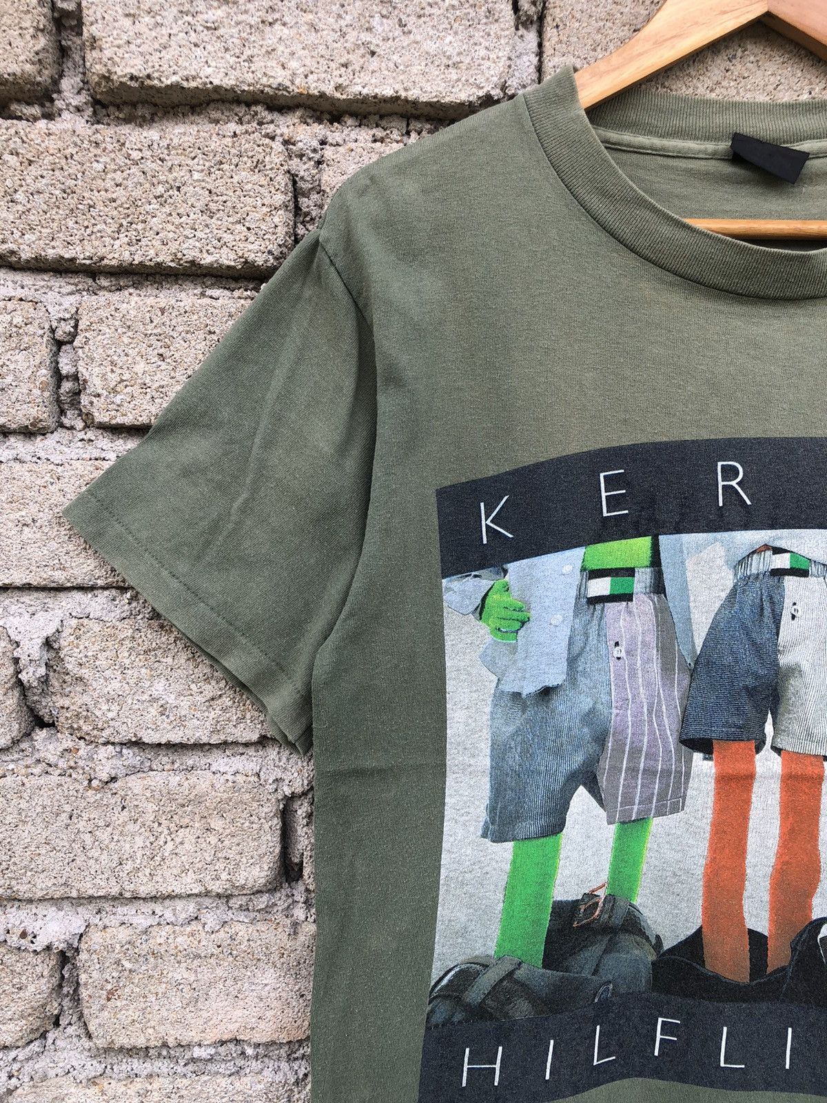 Vintage RARE VTG 90s Kermie Hilflipper Kermit Muppets Parody Tshirt Size US M / EU 48-50 / 2 - 7 Thumbnail